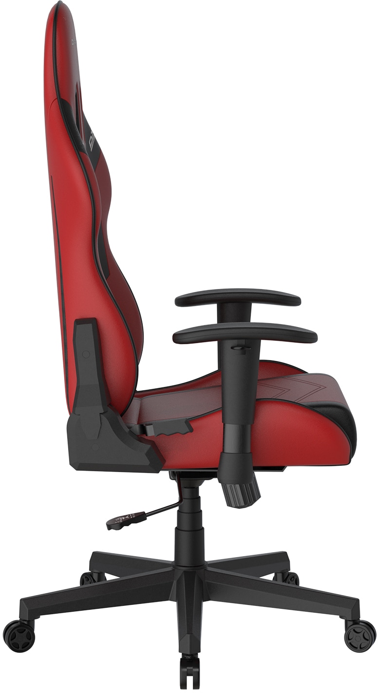 DXRacer Gaming-Stuhl »Prince Gaming Chair Regular L, PVC, rot schwarz«