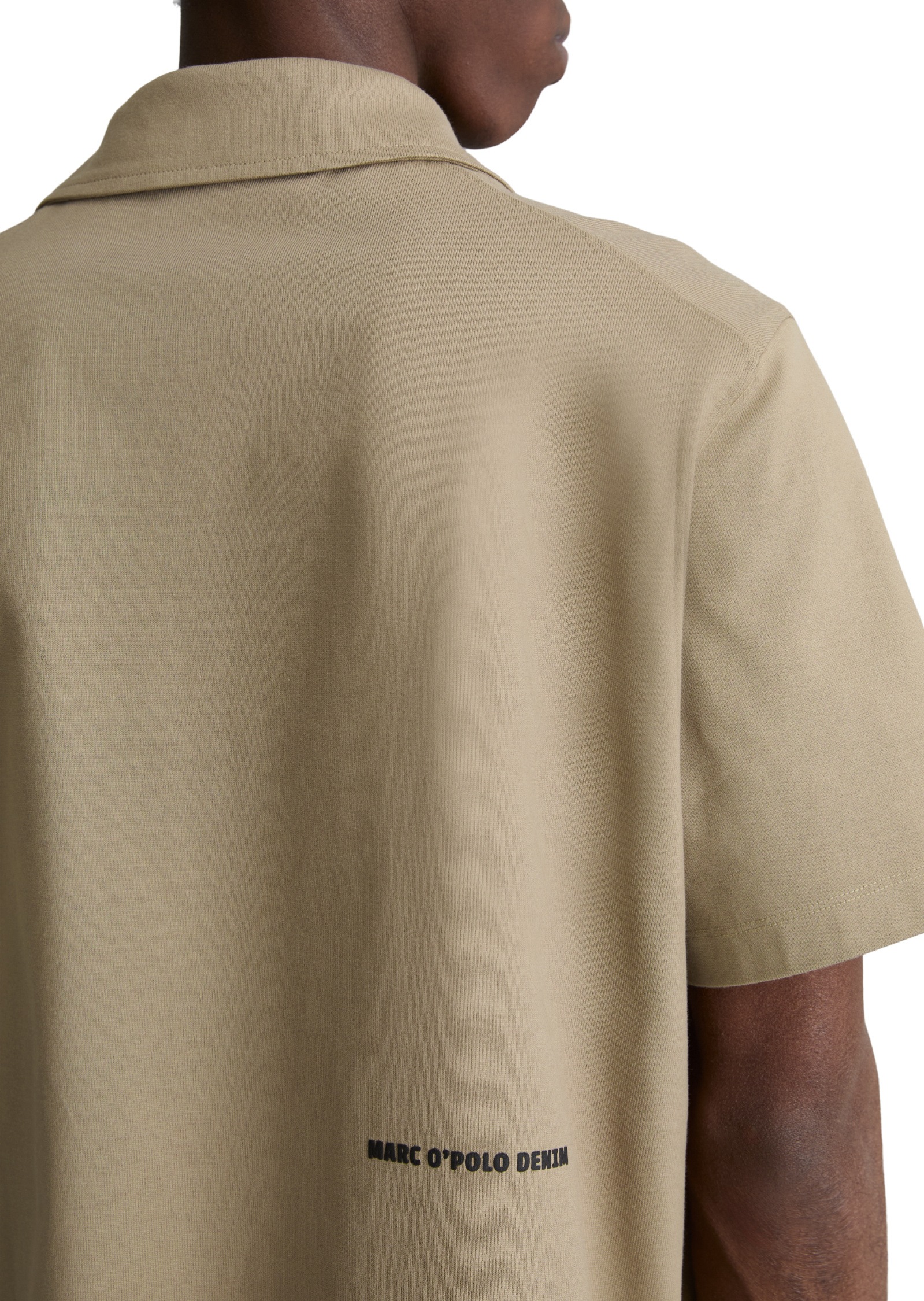 Marc O'Polo DENIM Kurzarmhemd »aus schwerem Bio-Baumwoll-Jersey«
