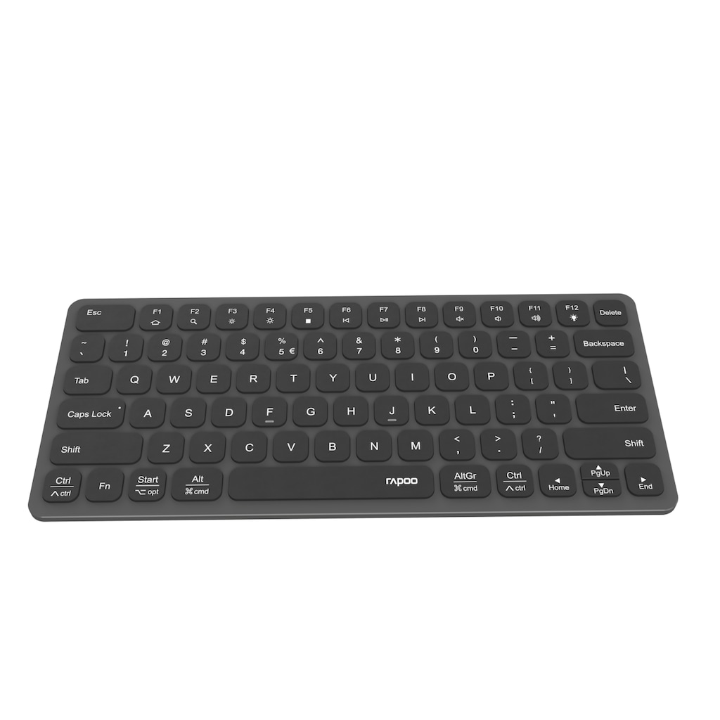 Rapoo Ultra-Slim-Tastatur »UCK-6001 Flache Tastatur mit 8-in-1 USB-C Multiport Adapter, QWERTZ«