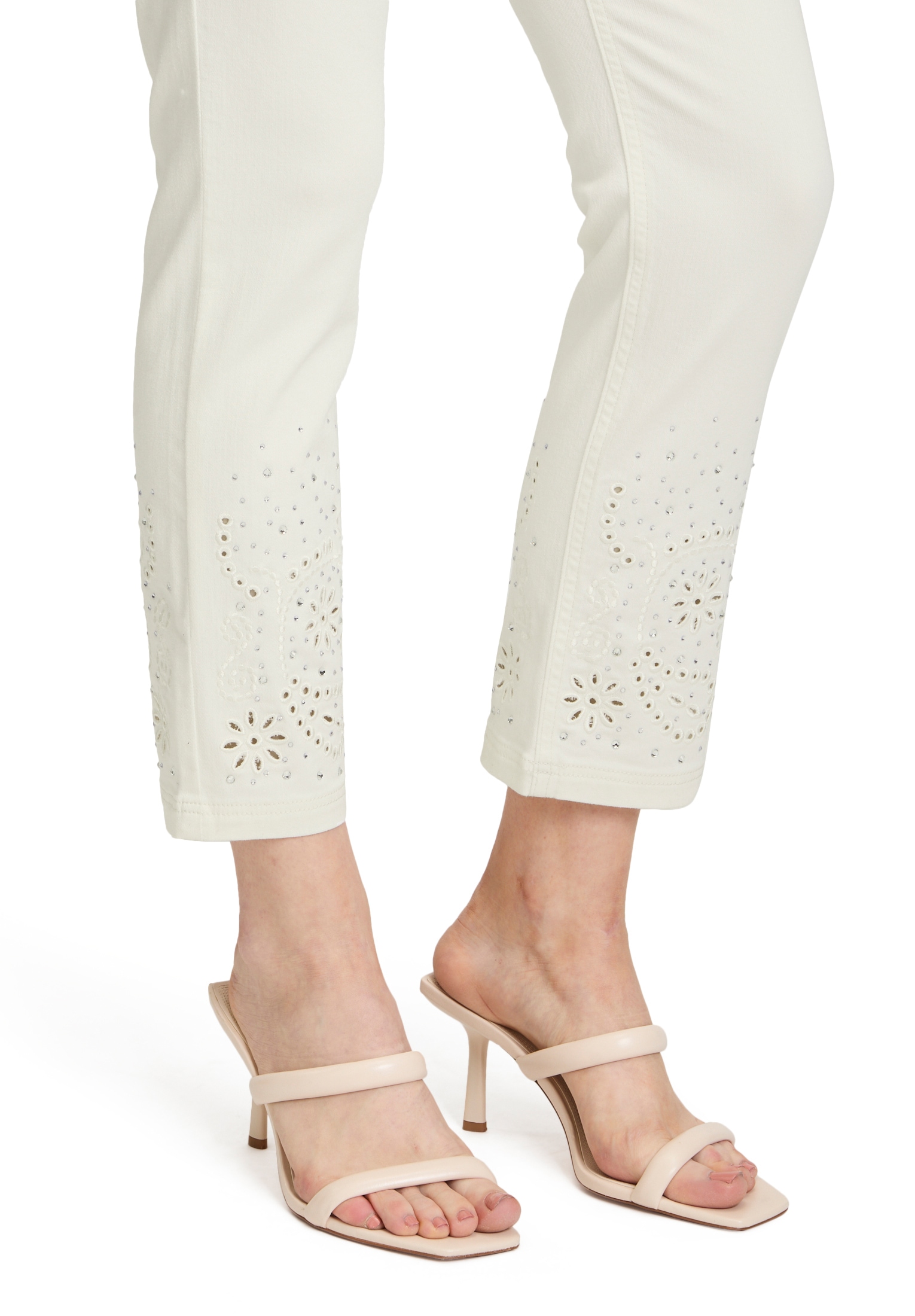 Betty Barclay Stoffhose »Betty Barclay Damen Casual-Hose mit Stickerei«, Lochstickerei