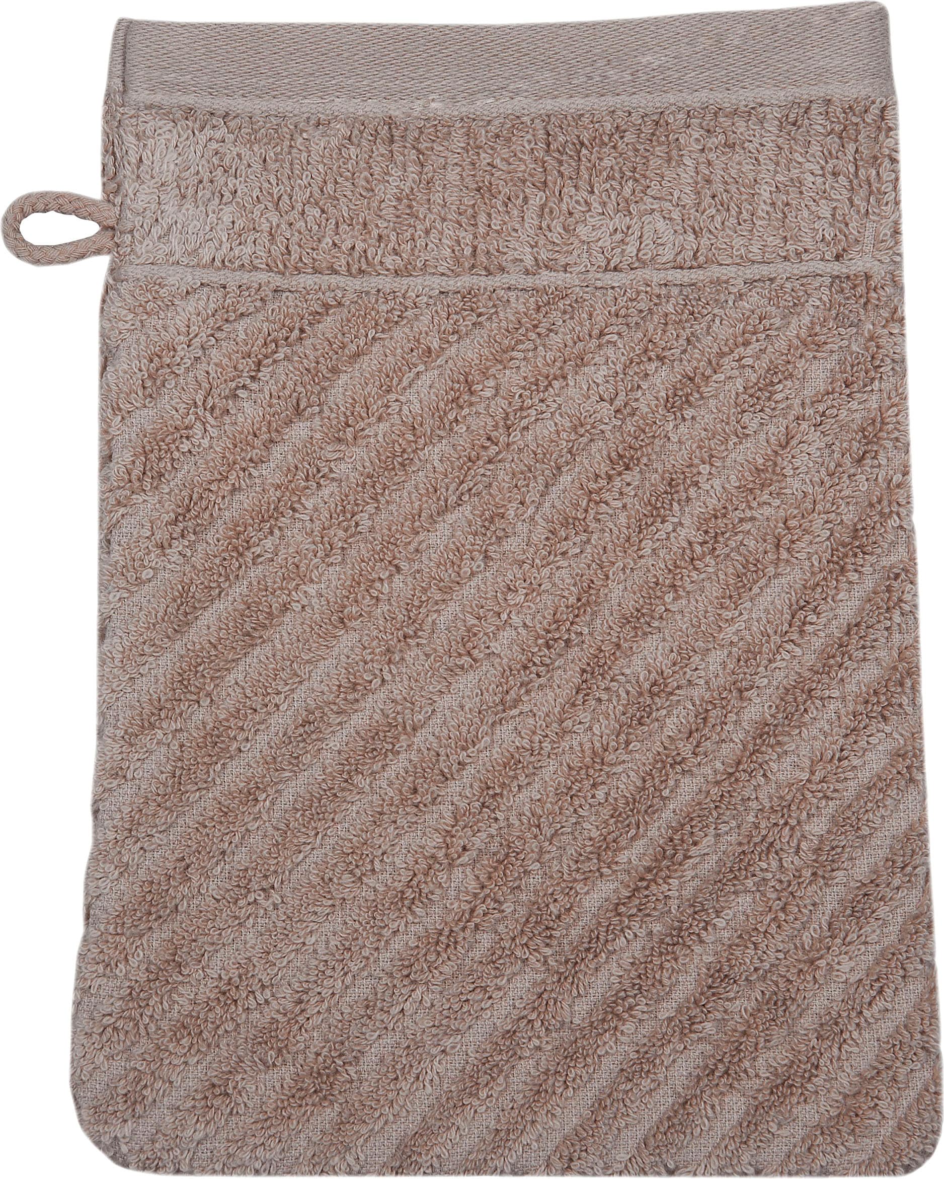 Rechnung (6 tlg.), BAUR »Smart«, auf | Uni-Rippe ROSS Waschhandschuh mit Velourslabel