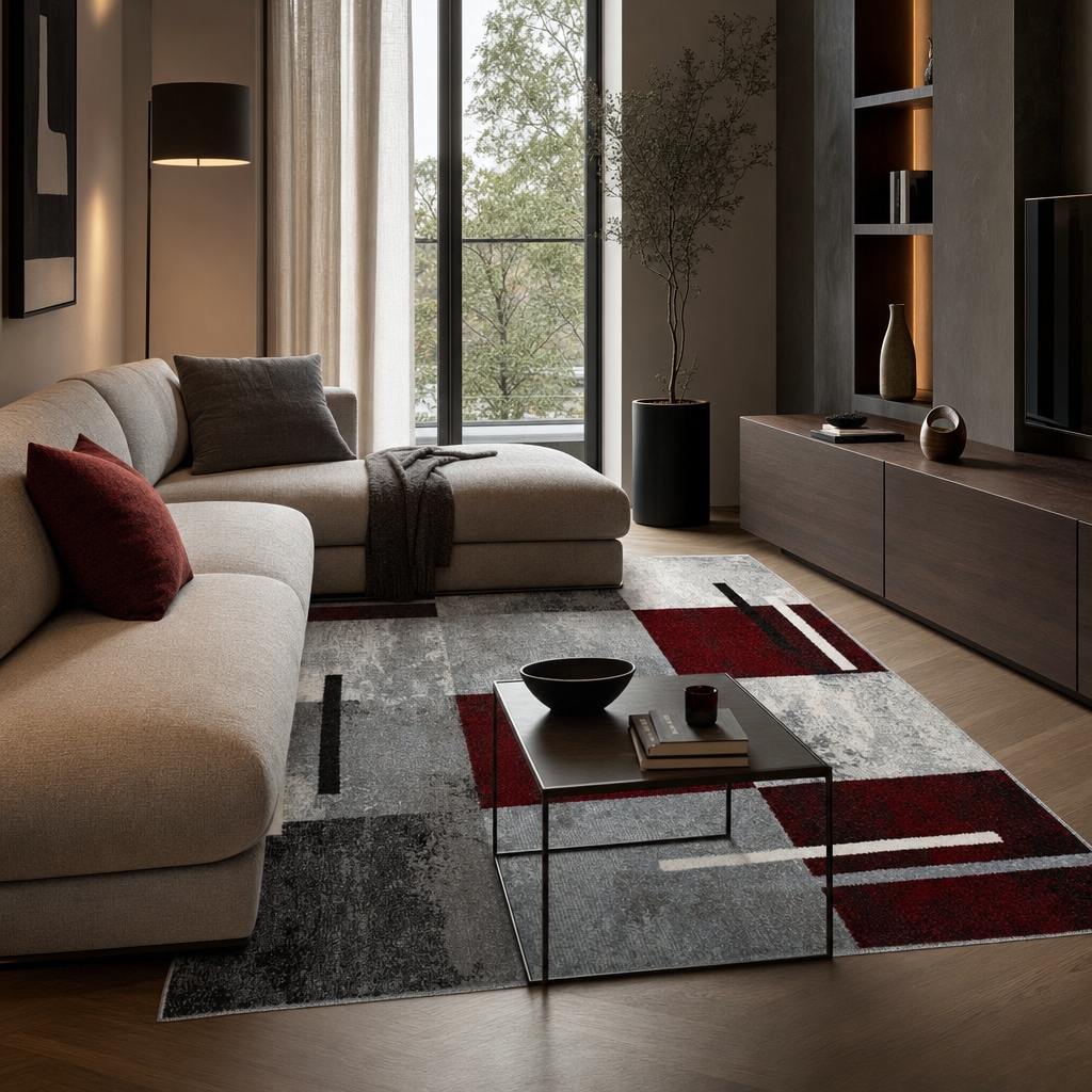 OTTO home Teppich »Cube, Karo Muster mit 3D-Design« rechteckig 9 mm Höhe Kasten, geometrisch, Patchwork, Wohnzimmer, Schlafzimmer