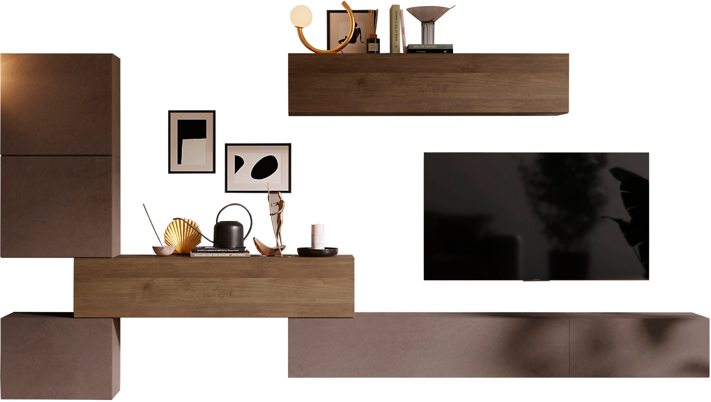 Home affaire Wohnwand "Infinity, 7tlg. Breite 340 cm, Höhe variabel, Schran günstig online kaufen