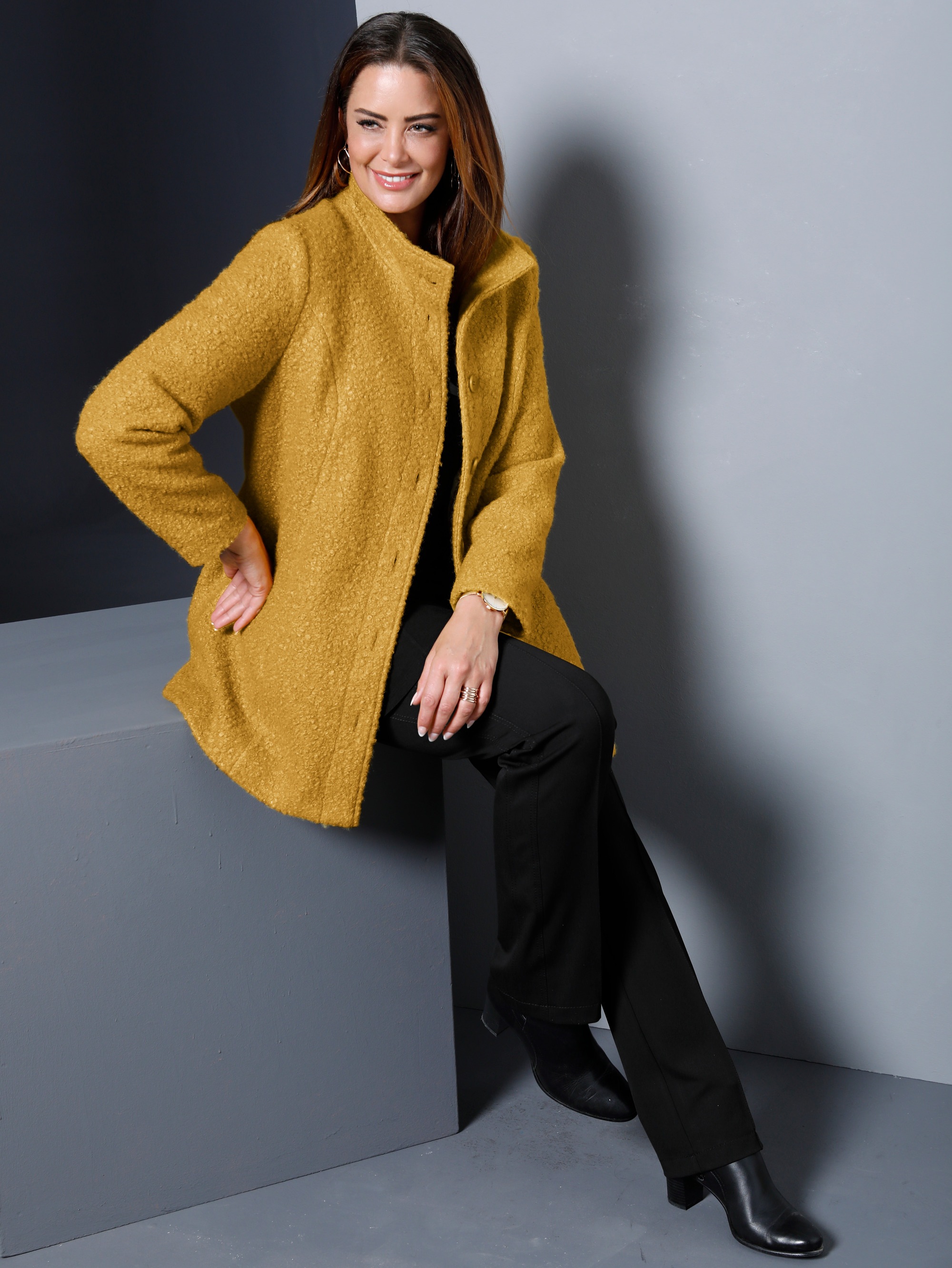 Jacke aus Fellimitat