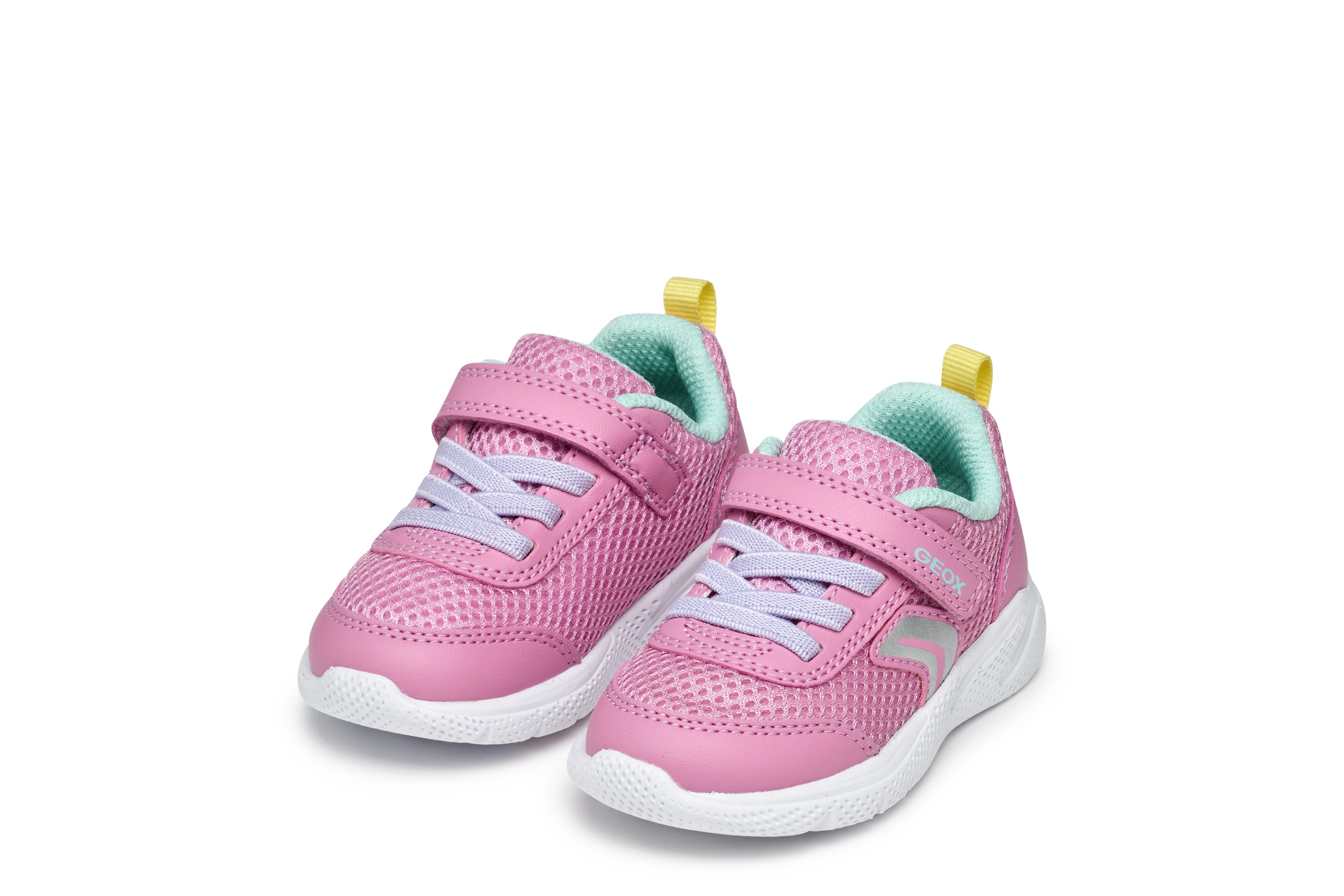 Geox Lauflernschuh "B SPRINTYE GIRL" Babyschuh mit elastischen Schnürsenkeln, Größenschablone zum Download