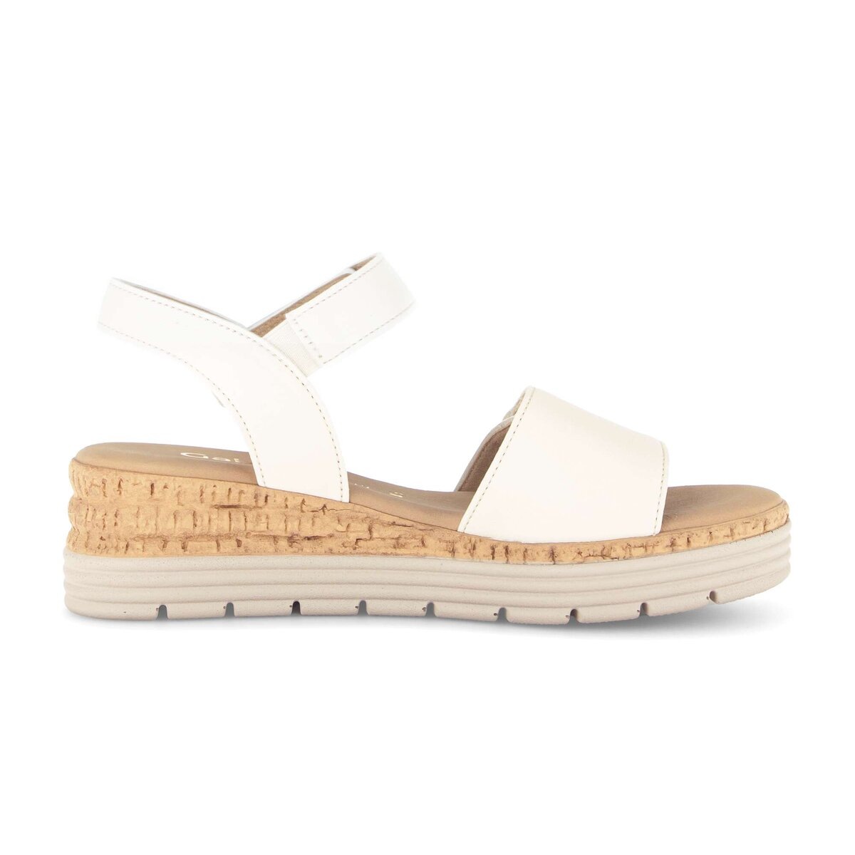 Plateausandaletten GABOR "Plateau Sandale", Damen, Gr. 37,5, beige, Schuhe 5
