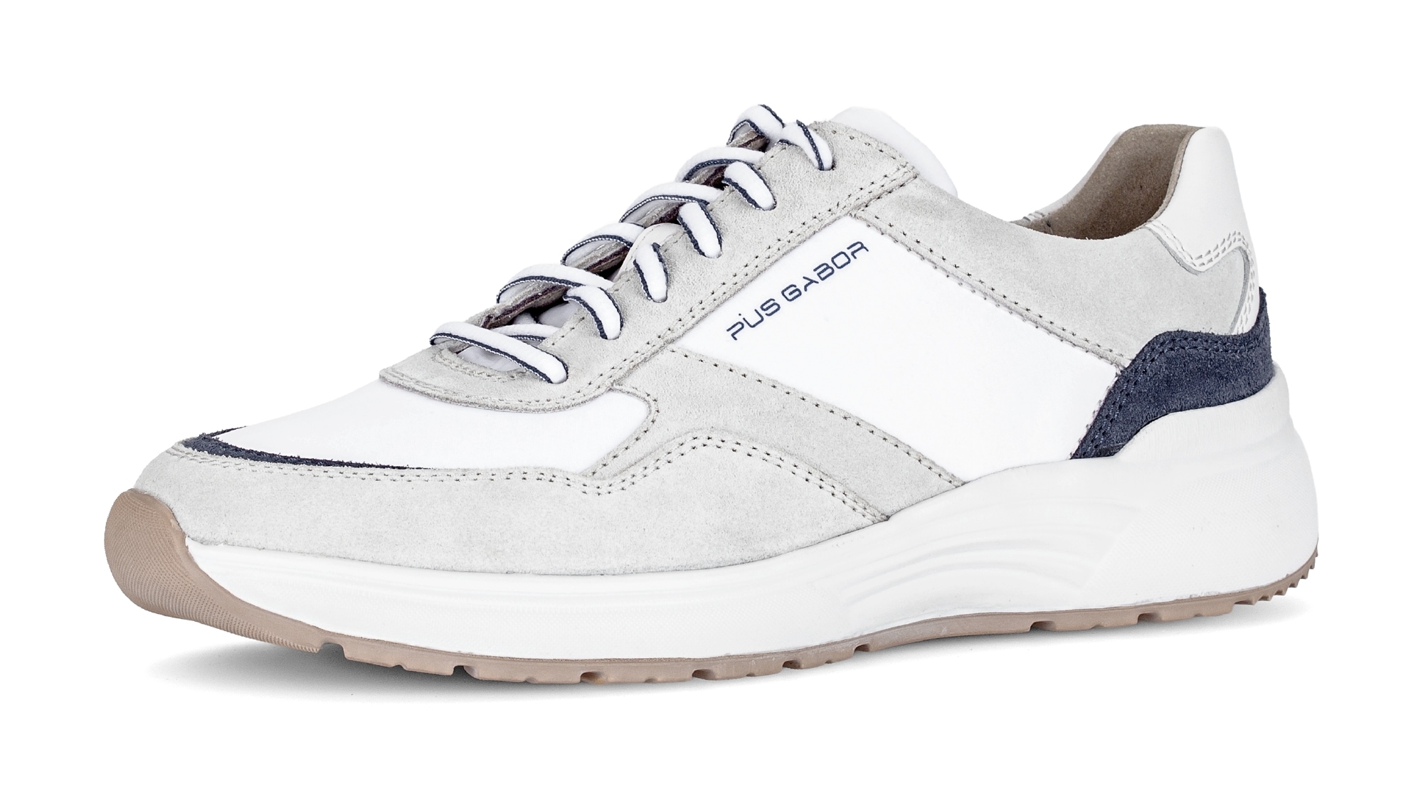 Pius Gabor Sneaker  , Freizeitschuh, Halbschuh, Schnürschuh mit Kontrastbesätzen, G-Weite