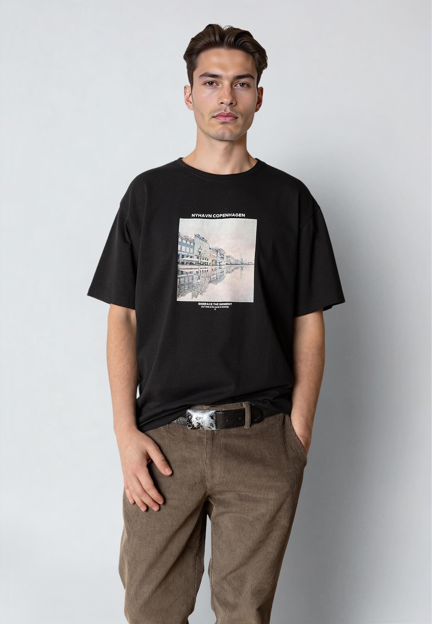 Clean Cut Copenhagen T-Shirt »Clean Cut Copenhagen Rainy Copenhagen Organic T-Shirt«, (1 tlg.)