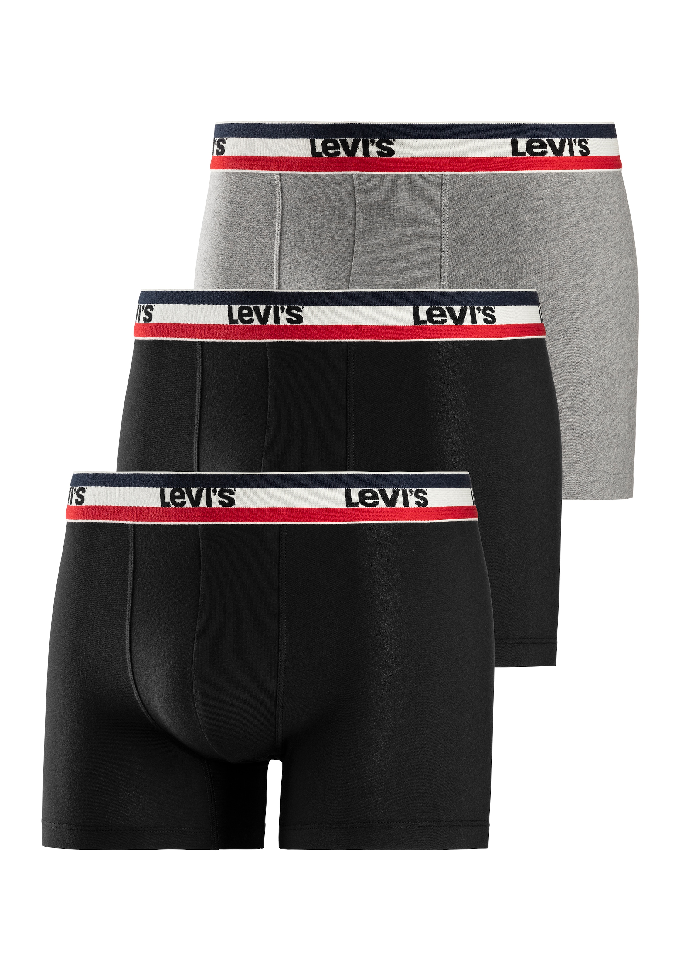 Levis Boxer, 3er-Packer Packung, mit kontrastierendem Logo-Bund günstig online kaufen