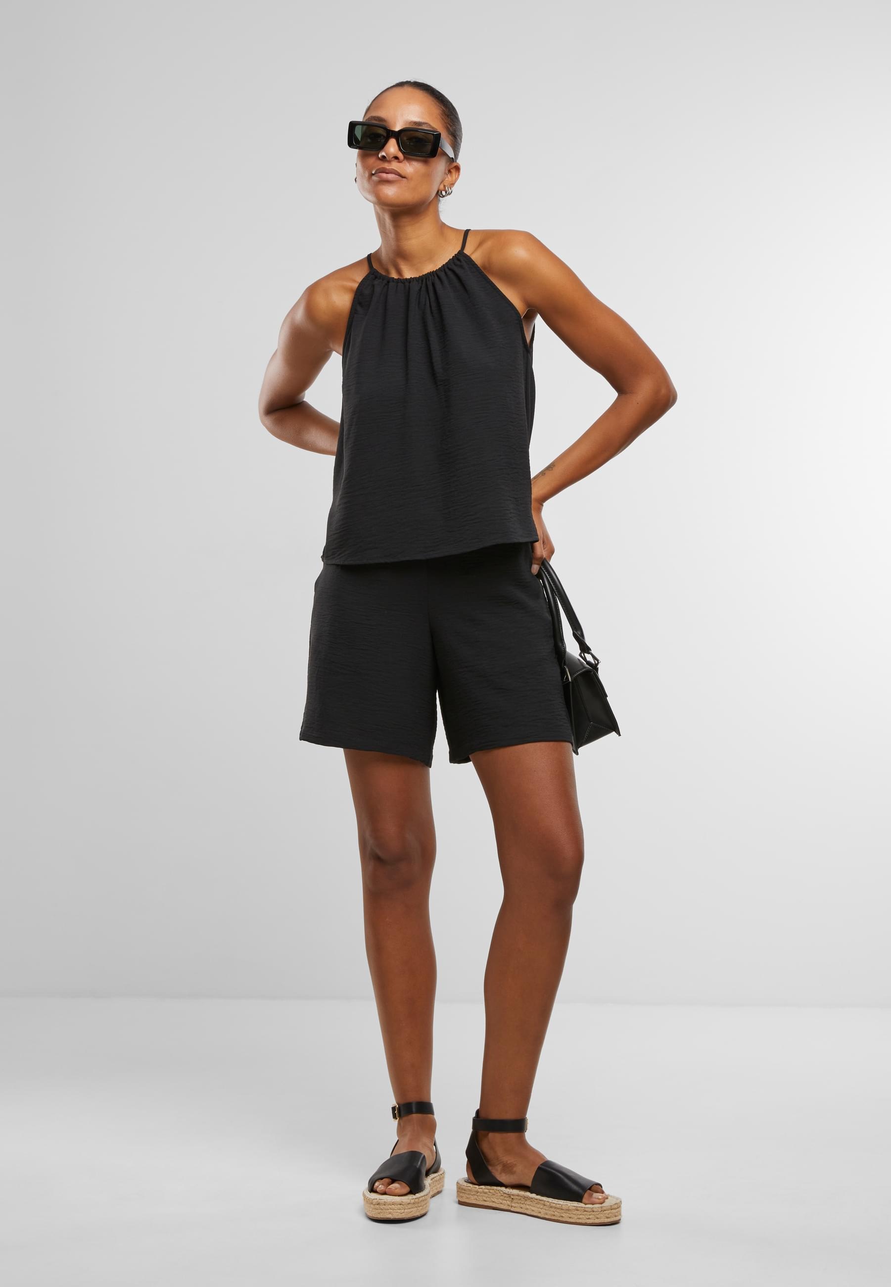 URBAN CLASSICS Shorts »Urban Classics Ladies Structured Shorts«, (1 tlg.)