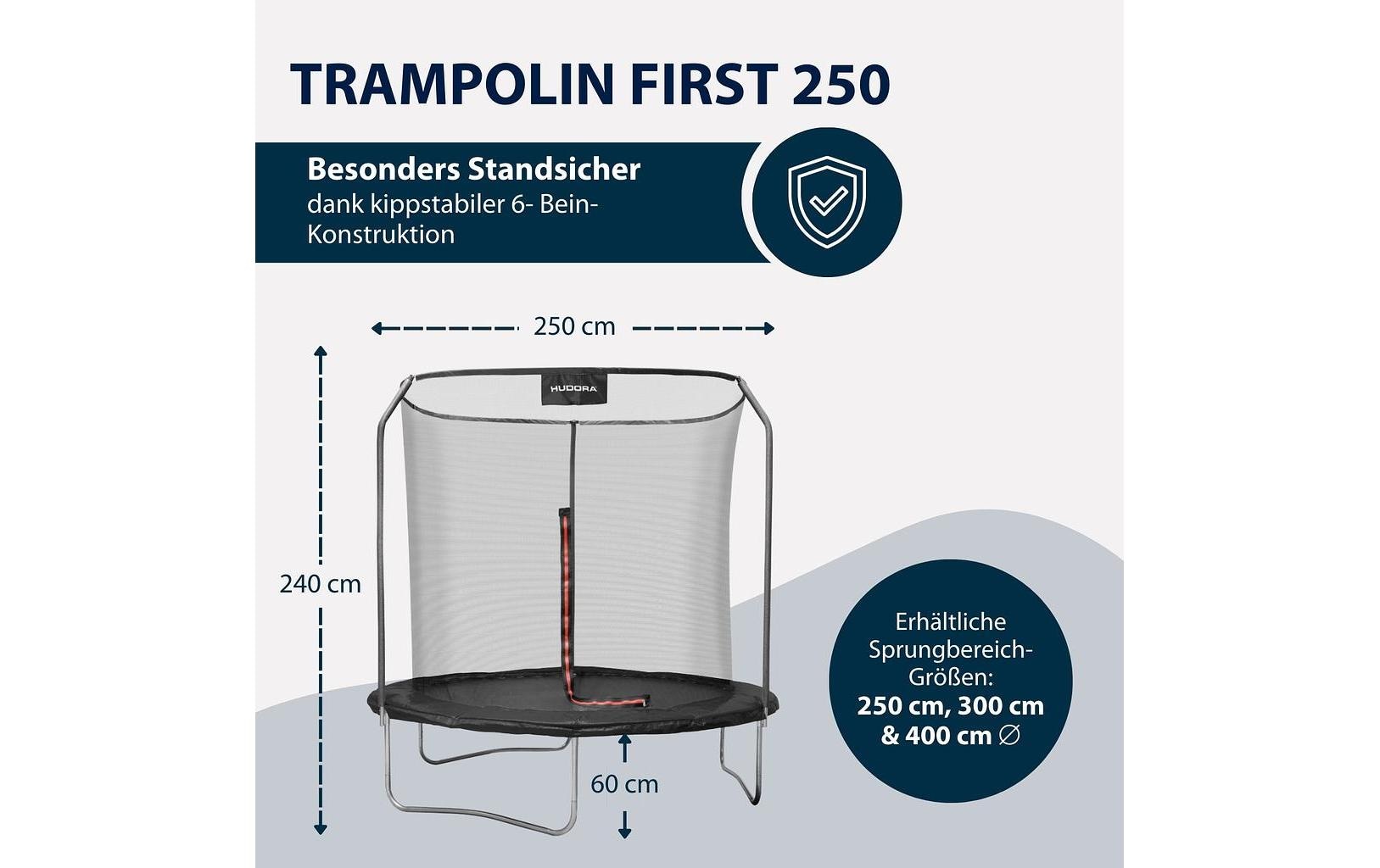Hudora Gartentrampolin »First 250 V rund«