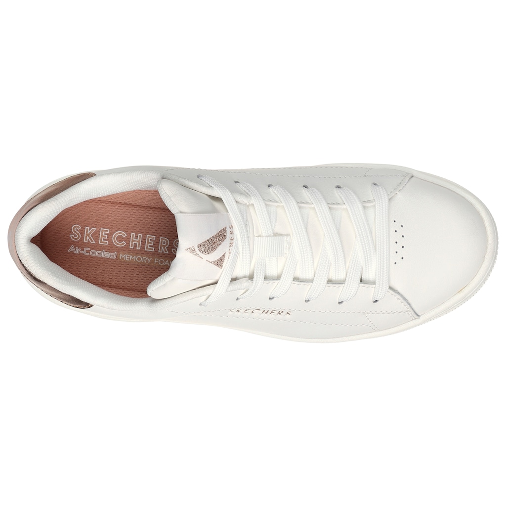 Skechers Sneaker »UNO COURT«, mit Metallic-Applikation, Freizeitschuh, Halbschuh, Schnürschuh