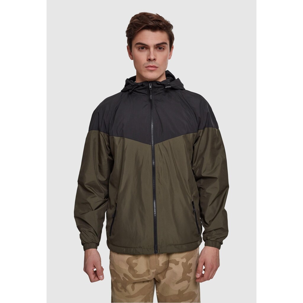 URBAN CLASSICS Allwetterjacke »Urban Classics Herren 2-Tone Tech Windrunner«, (1 St.), mit Kapuze