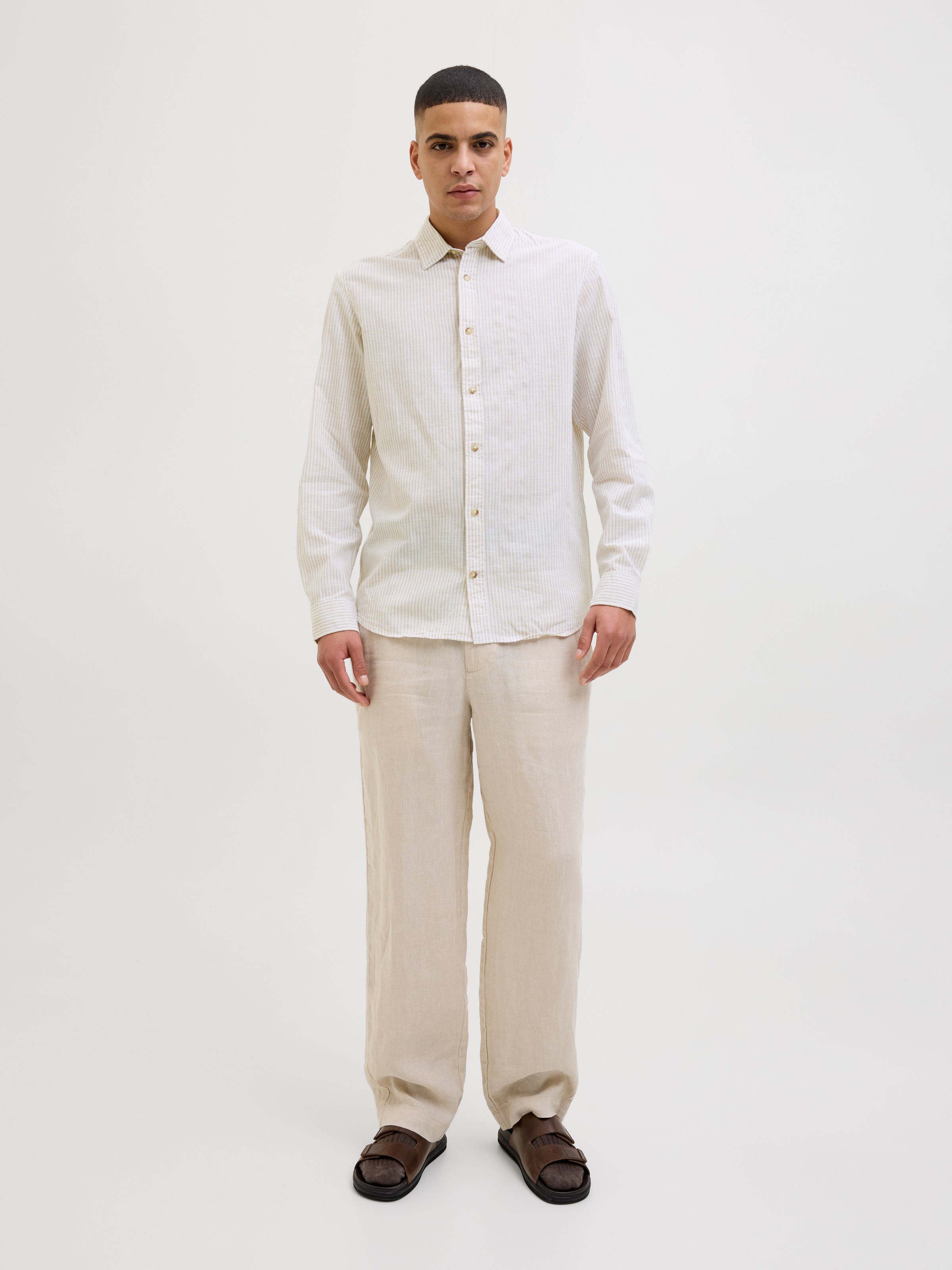 Jack & Jones Langarmhemd »JJESUMMER SHIRT LS SN«, mit Hemdkragen