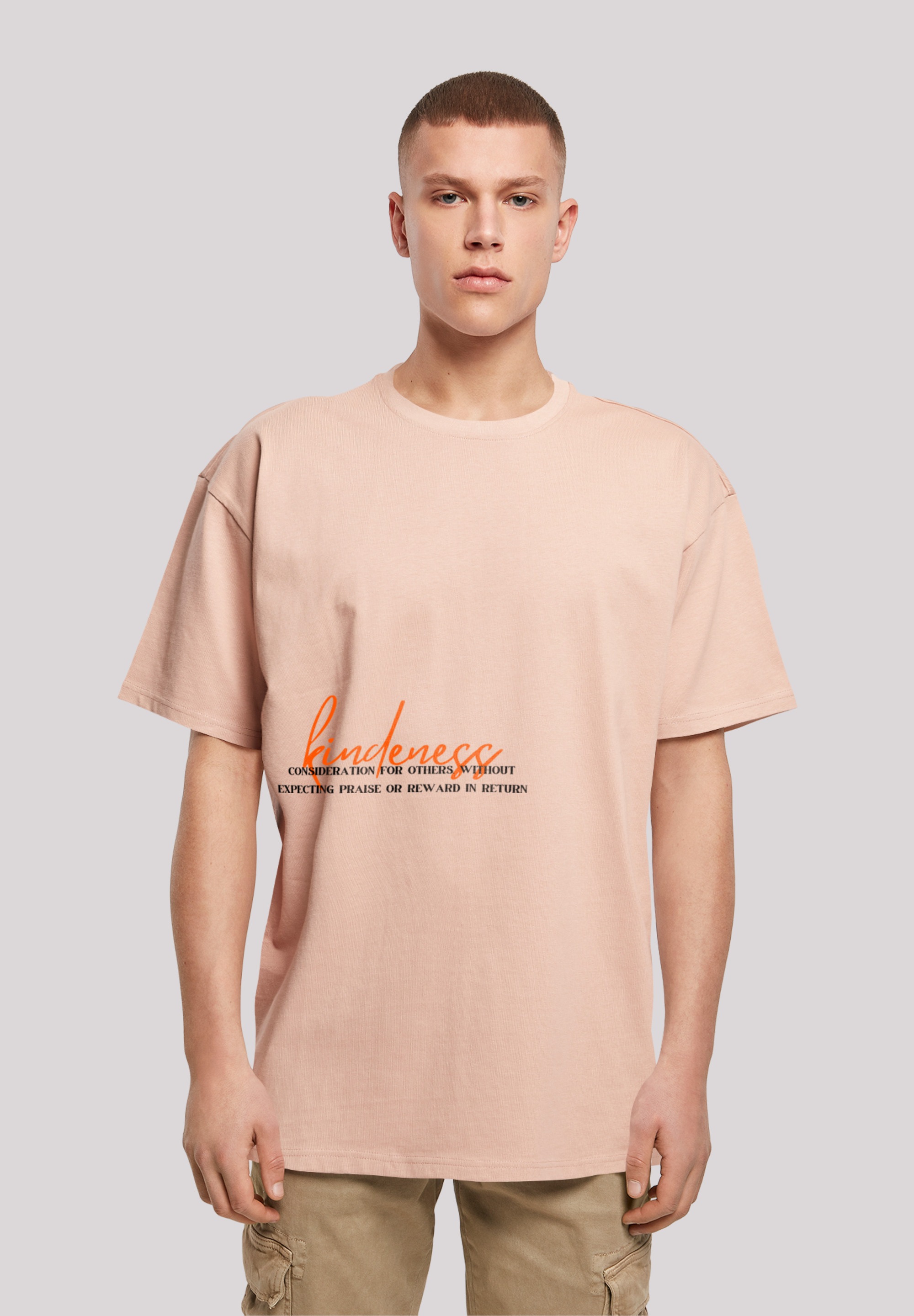 F4NT4STIC T-Shirt "kindness OVERSIZE TEE", Print