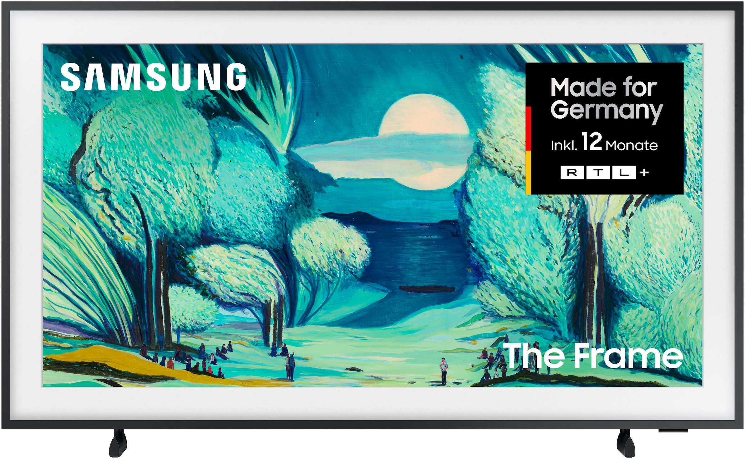 SAMSUNG QLED-Fernseher "GQ50LS03FAU QLED-Fernseher", Energieeffizienz: G (A-G), schwarz, 50, Fernseher, The Frame, Mattes Display, Art Mode, Rahmen austauschbar, Dolby Atmos