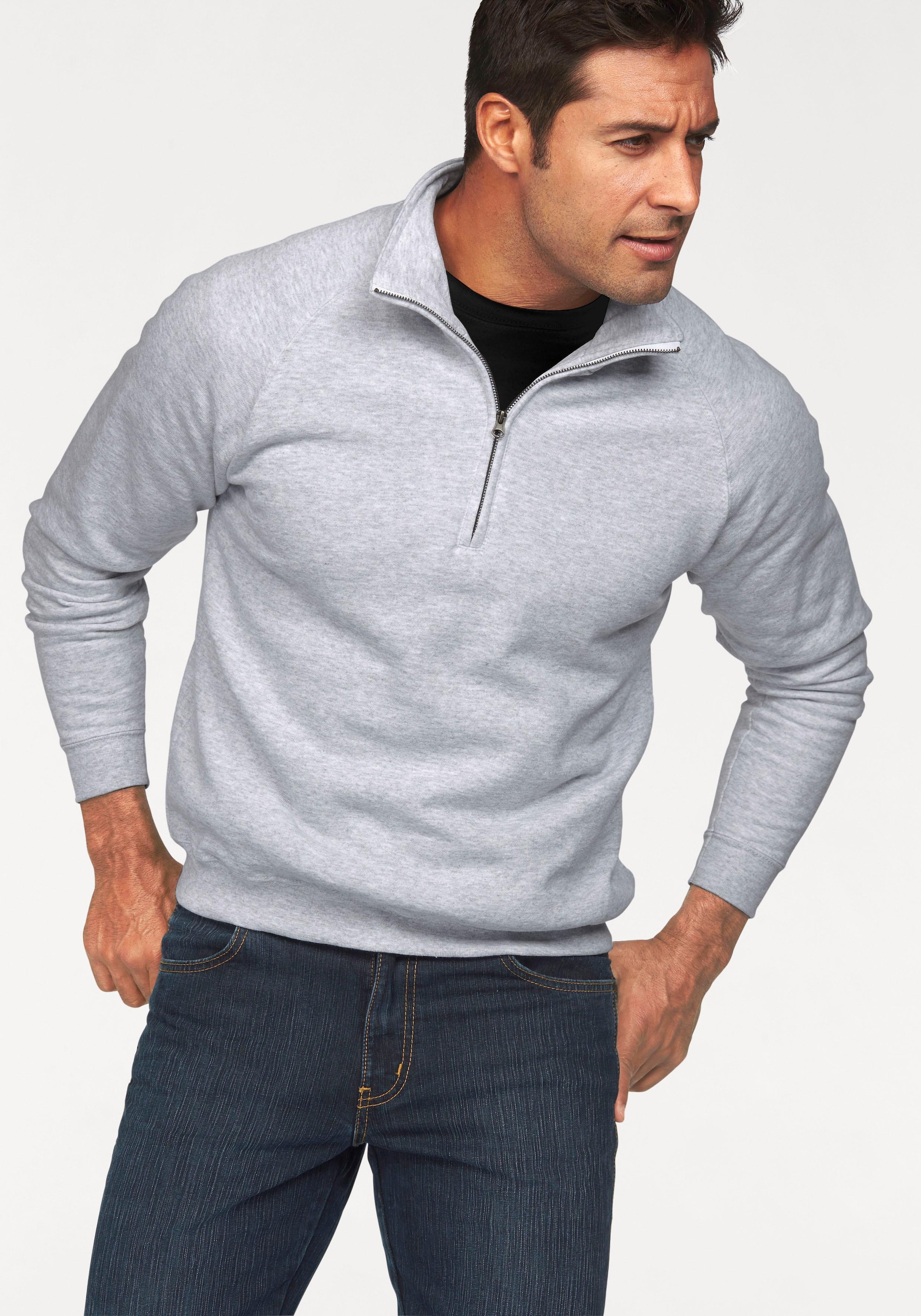 Fruit of the Loom Sweatshirt, mit Reißverschluss