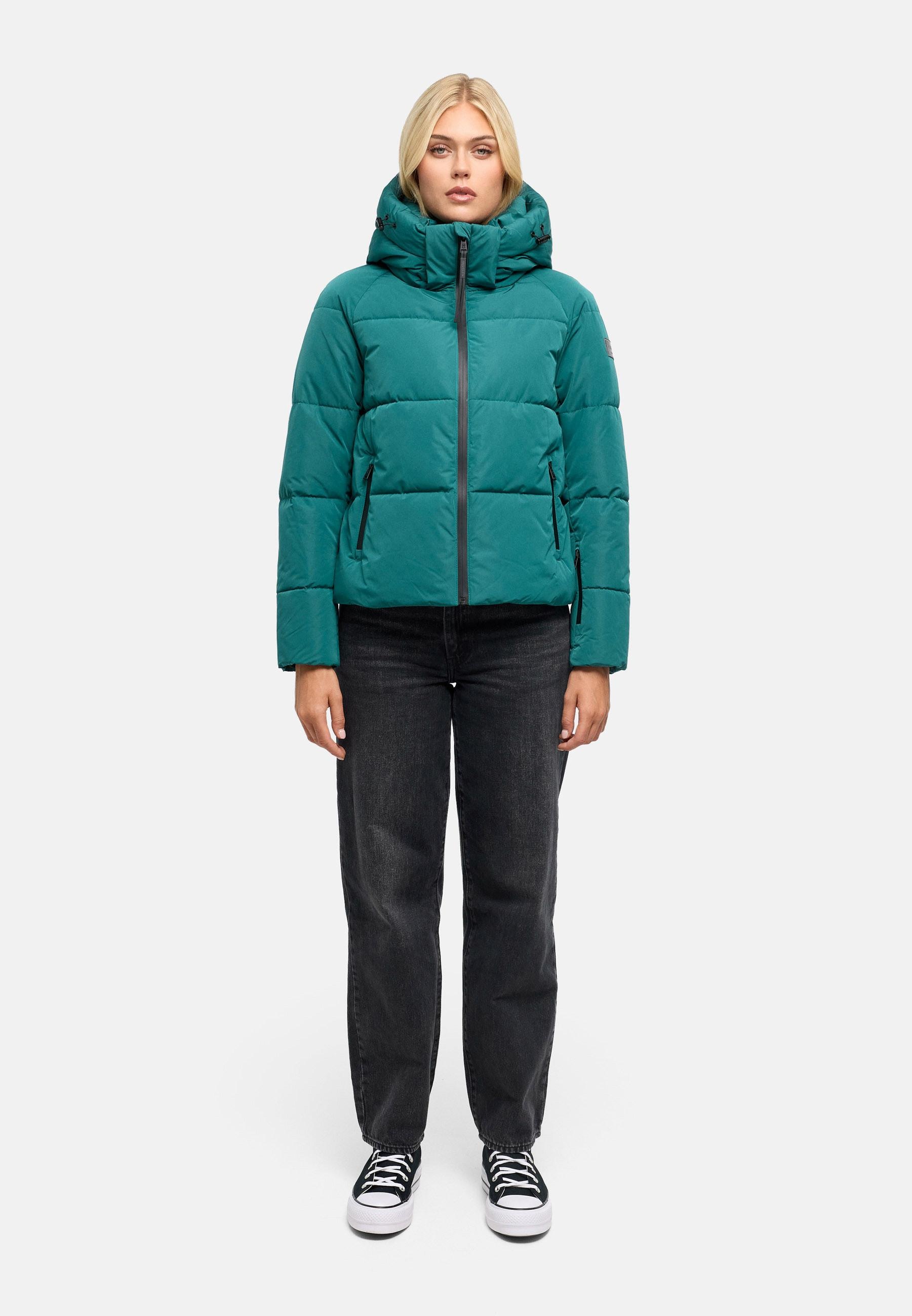 Navahoo Steppjacke »Frostherz XIV« mit Kapuze Kurze gesteppte Damen Winterjacke mit abnehmbarer Kapuze