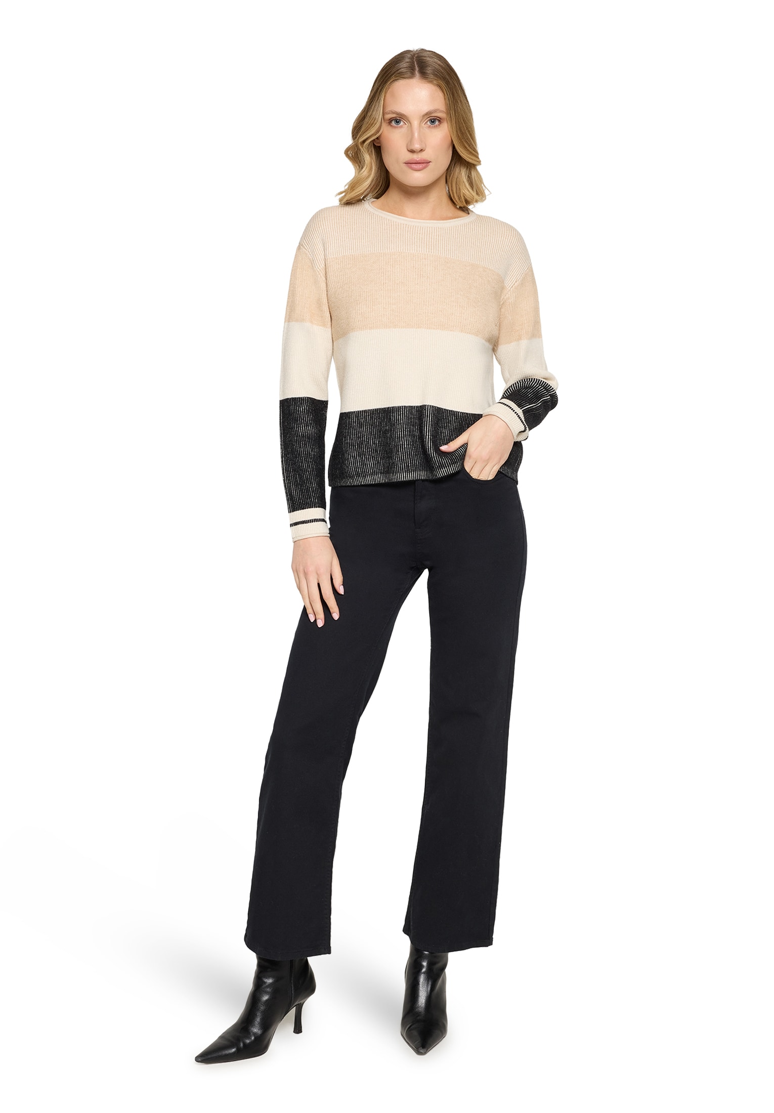 Betty Barclay Strickpullover »Damen mit Rippenstruktur« 1 tlg.