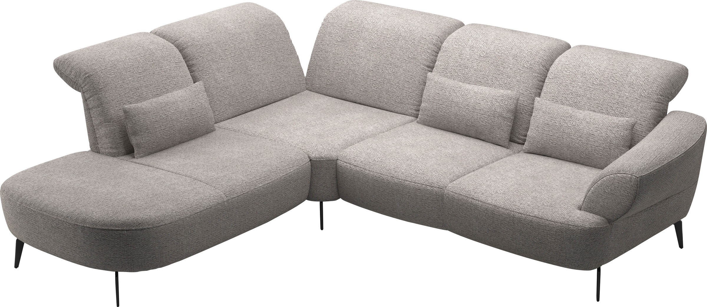 sit&more Ecksofa »Dance, L-Form, inkl. Sitztiefenverstellung«, inkl. Click&Seat, optional mit Kopfteilverstellung