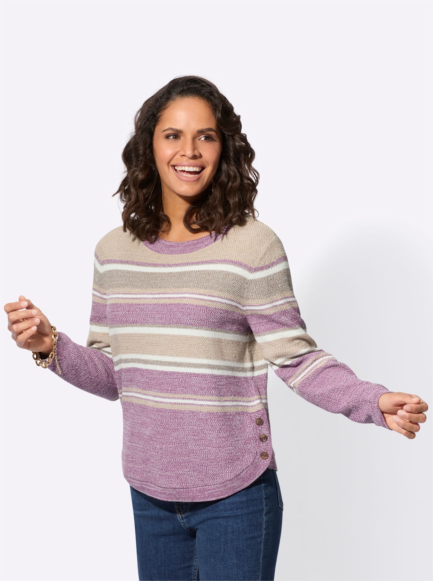 Casual Looks Strickpullover »Ringel-Pullover«