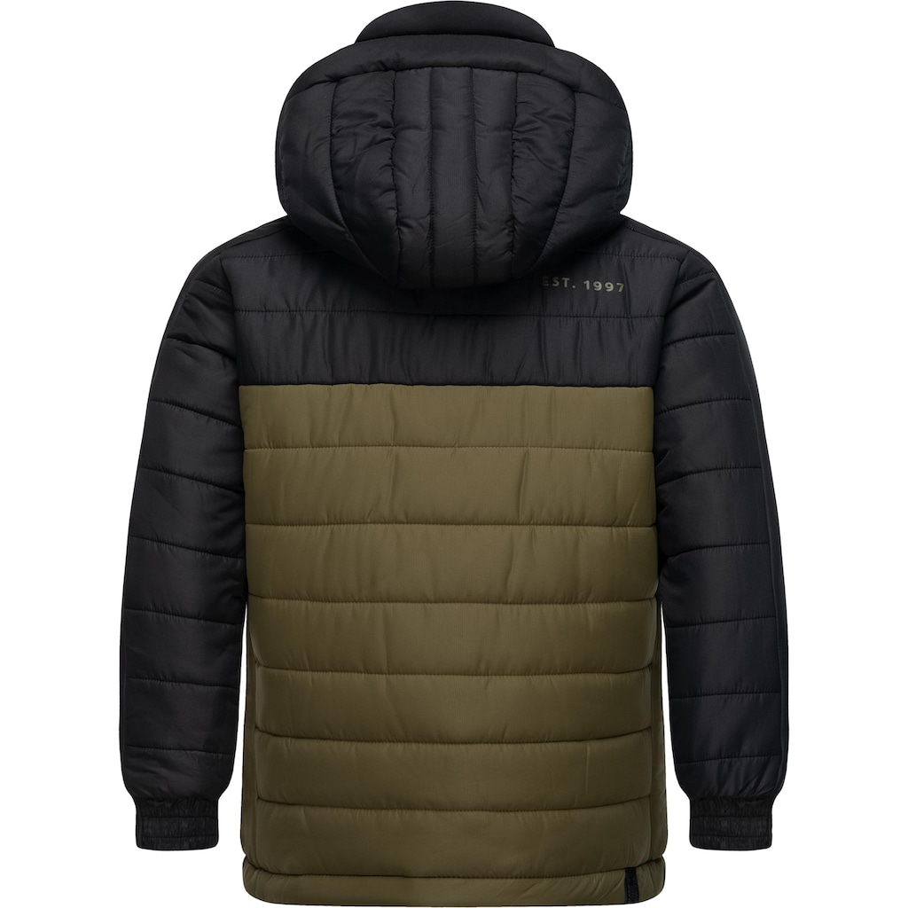 Ragwear Winterjacke »Coolio Blocks«, mit Kapuze