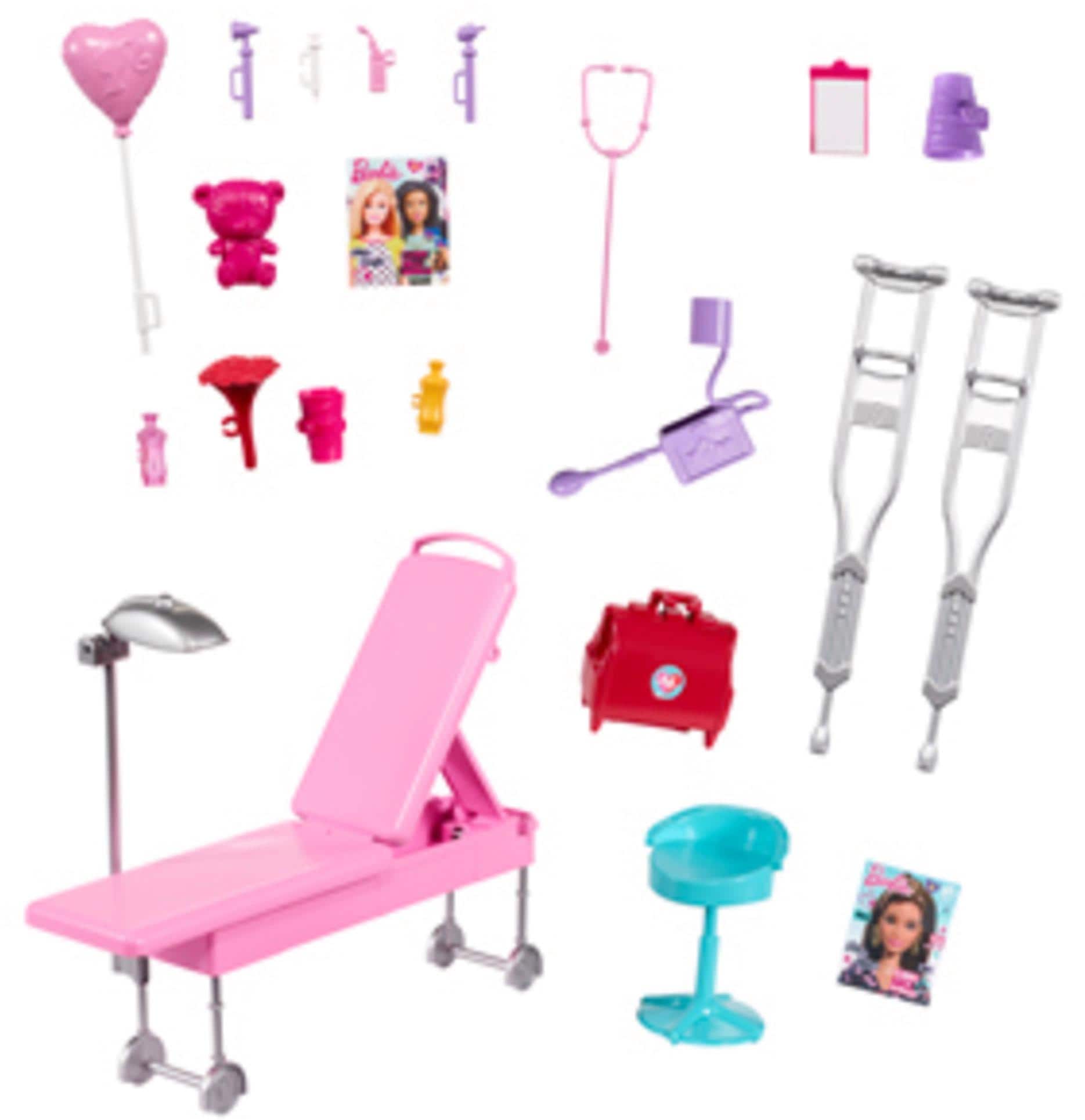 Barbie Puppen Fahrzeug »Krankenwagen 2-in-1 Spielset«, mit Licht & Geräuschen