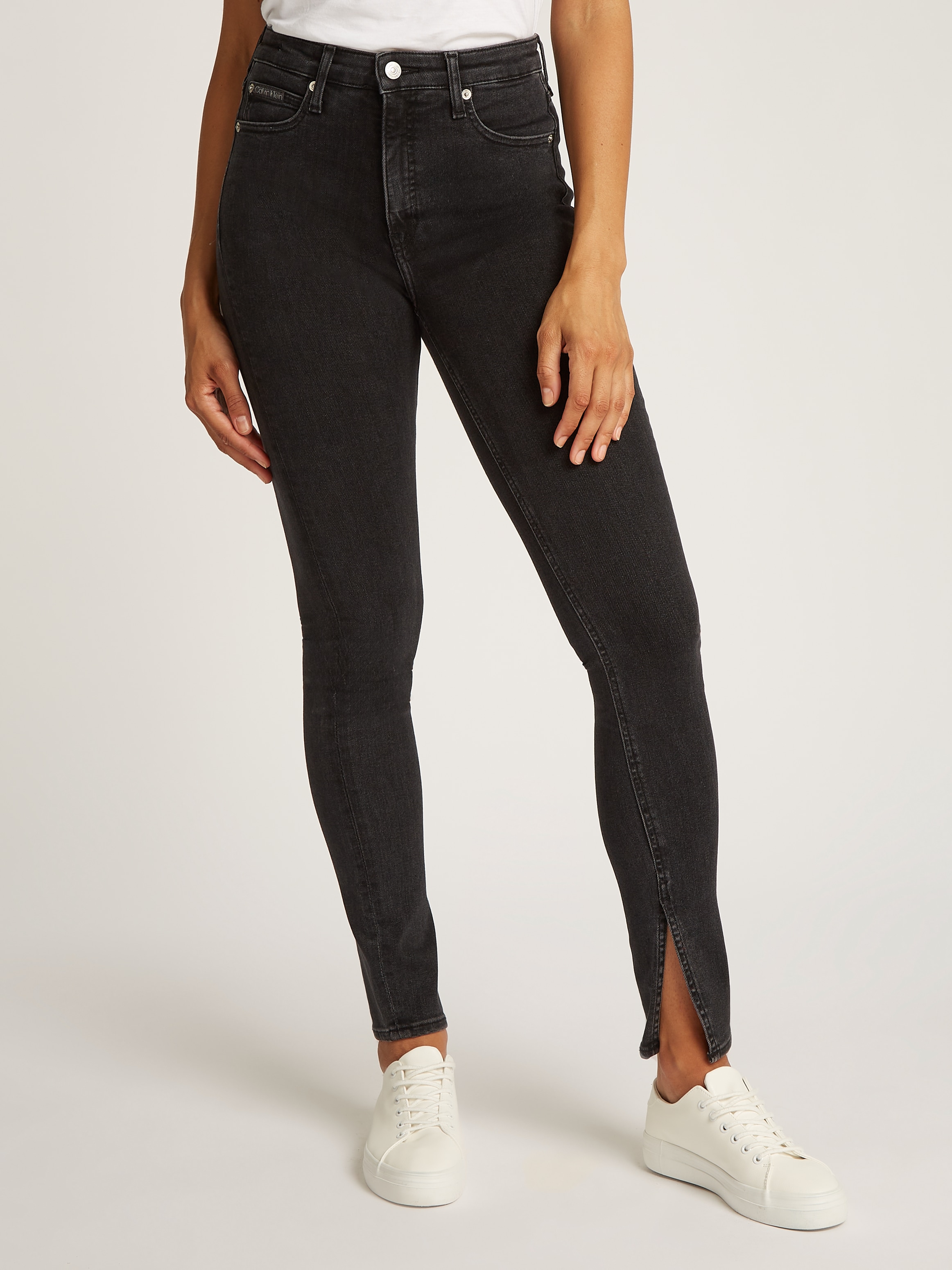 Skinny-fit-Jeans »HIGH RISE SUPER SKINNY«, mit stoned wash Optik, mit Coinpocket