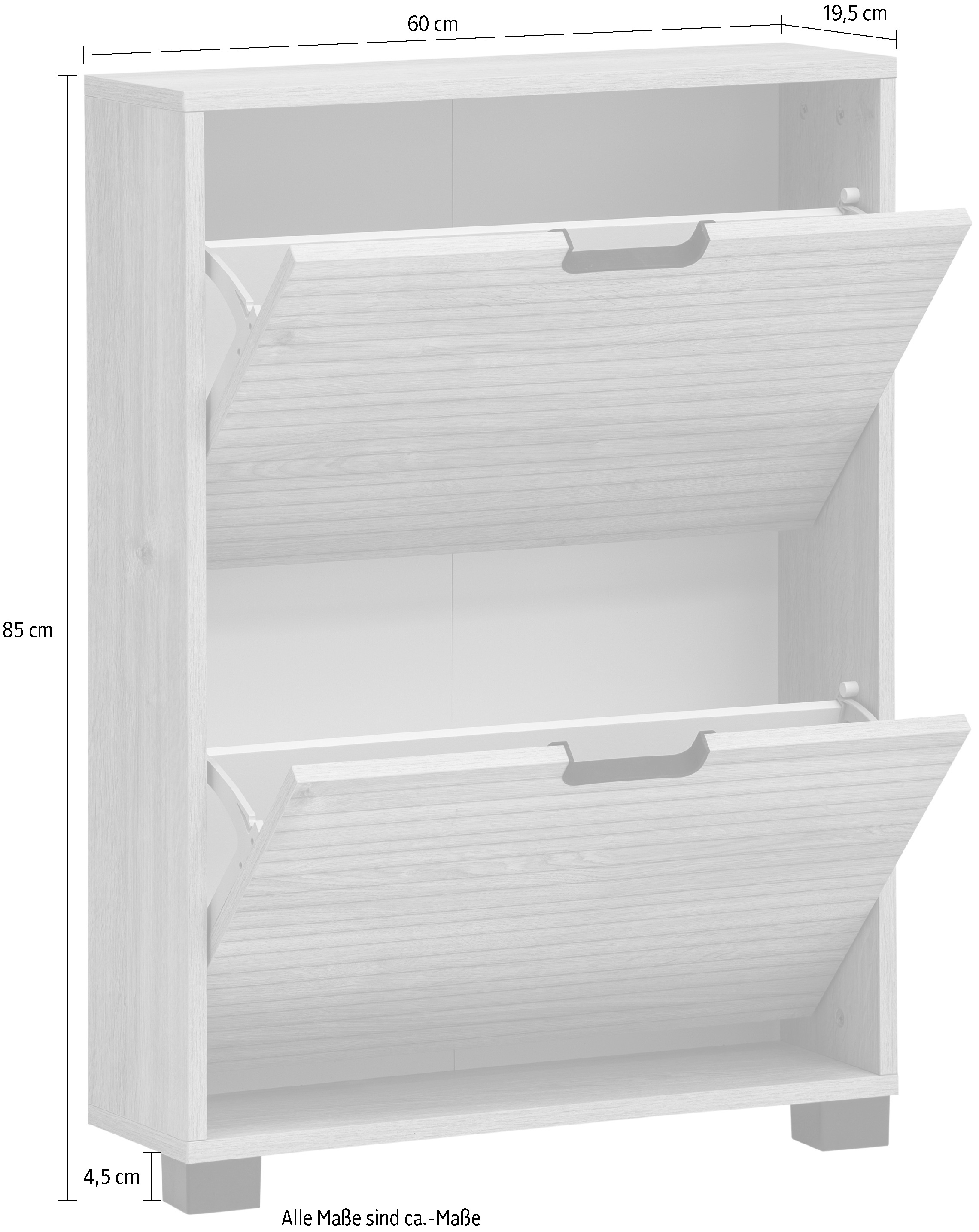 Schildmeyer Schuhschrank »Emmik, Breite 60 cm, platzsparend«, Made in Germany