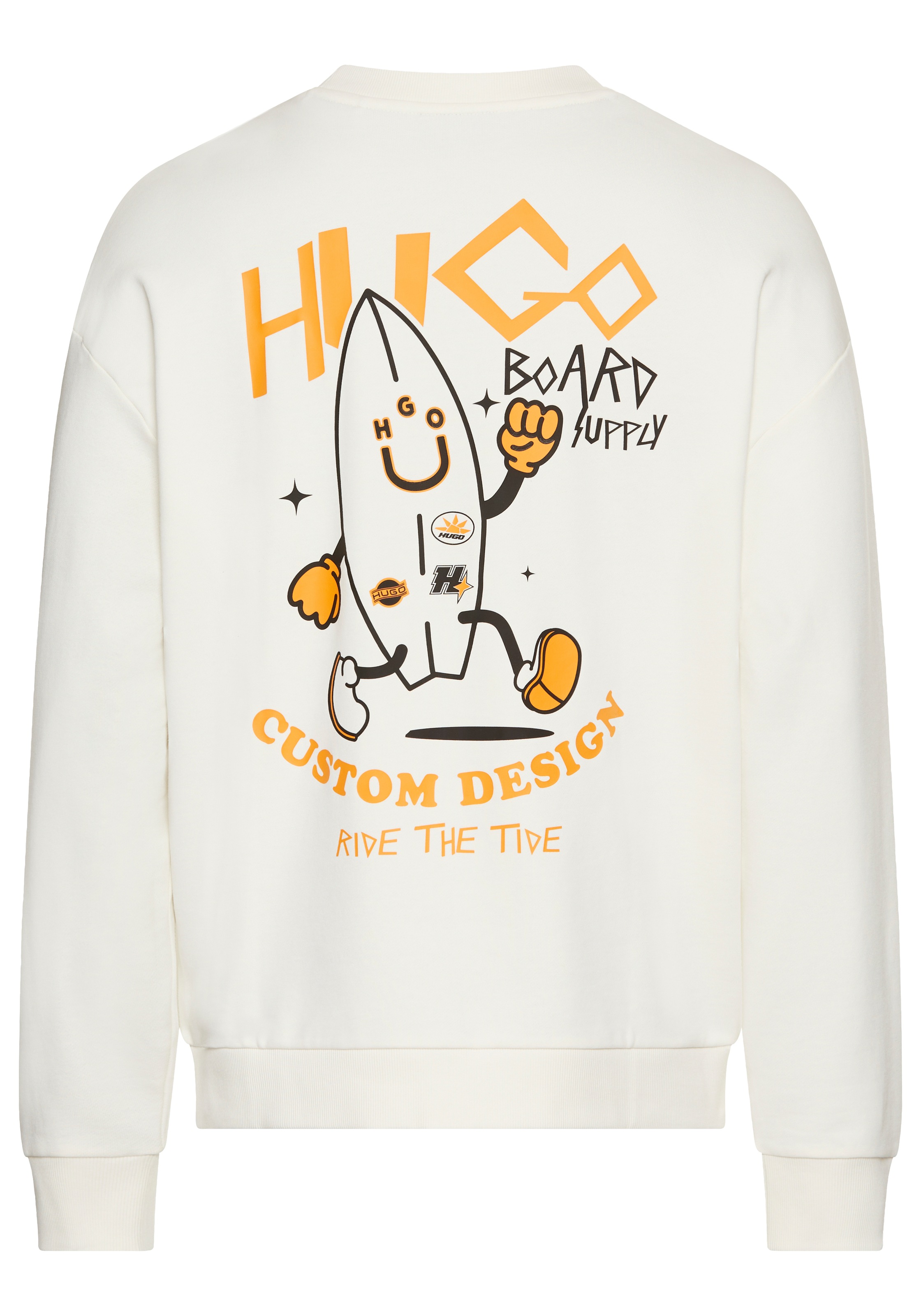 Thumbnail - HUGO Blue Sweatshirt "Nigotil", Unisex, mit großem Rückendruck