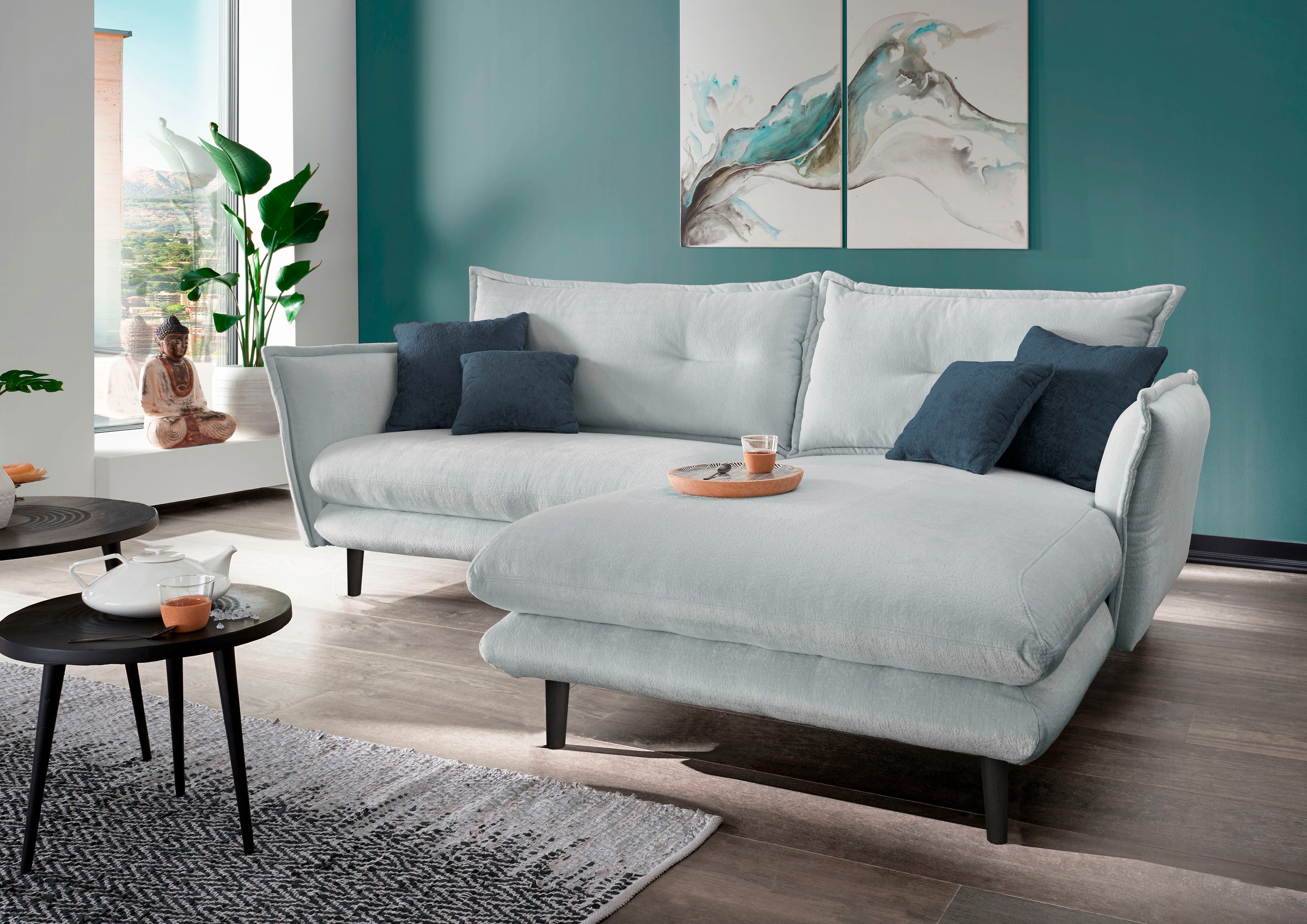 INOSIGN Ecksofa "Lazio", in verschiedenen Bezugsqualitäten und Farben liefe günstig online kaufen