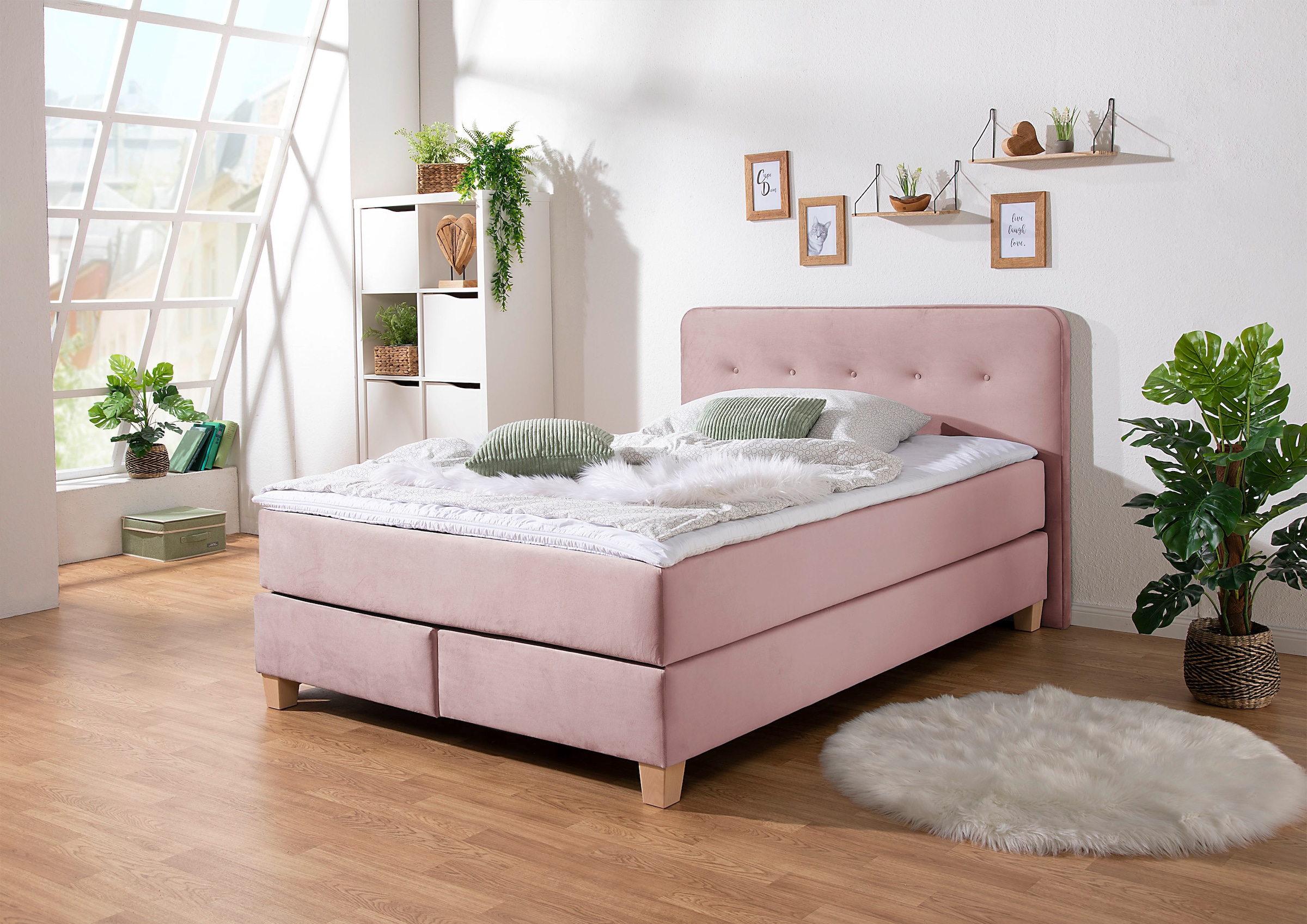 Home affaire "Fargo" in Überlänge 220 cm, mit Topper, 3 Ausführungen, 4, Breiten