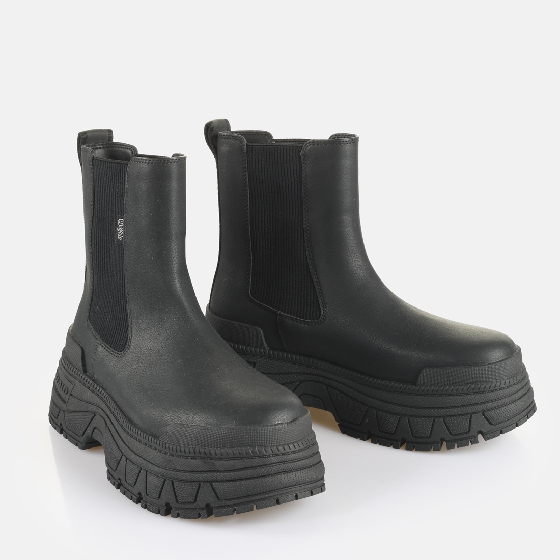 Buffalo Chelseaboots »FUSION«  Plateauboots, Stiefelette mit seitlichen Stretcheinsätzen