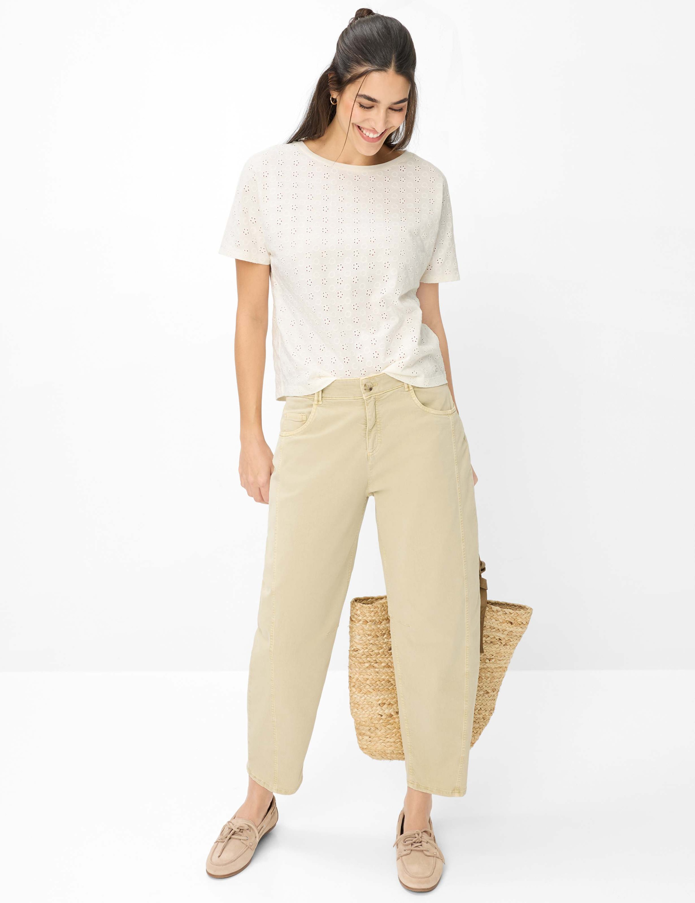 BRAX CAELEN Damen T-Shirt Hellbeige 42 2