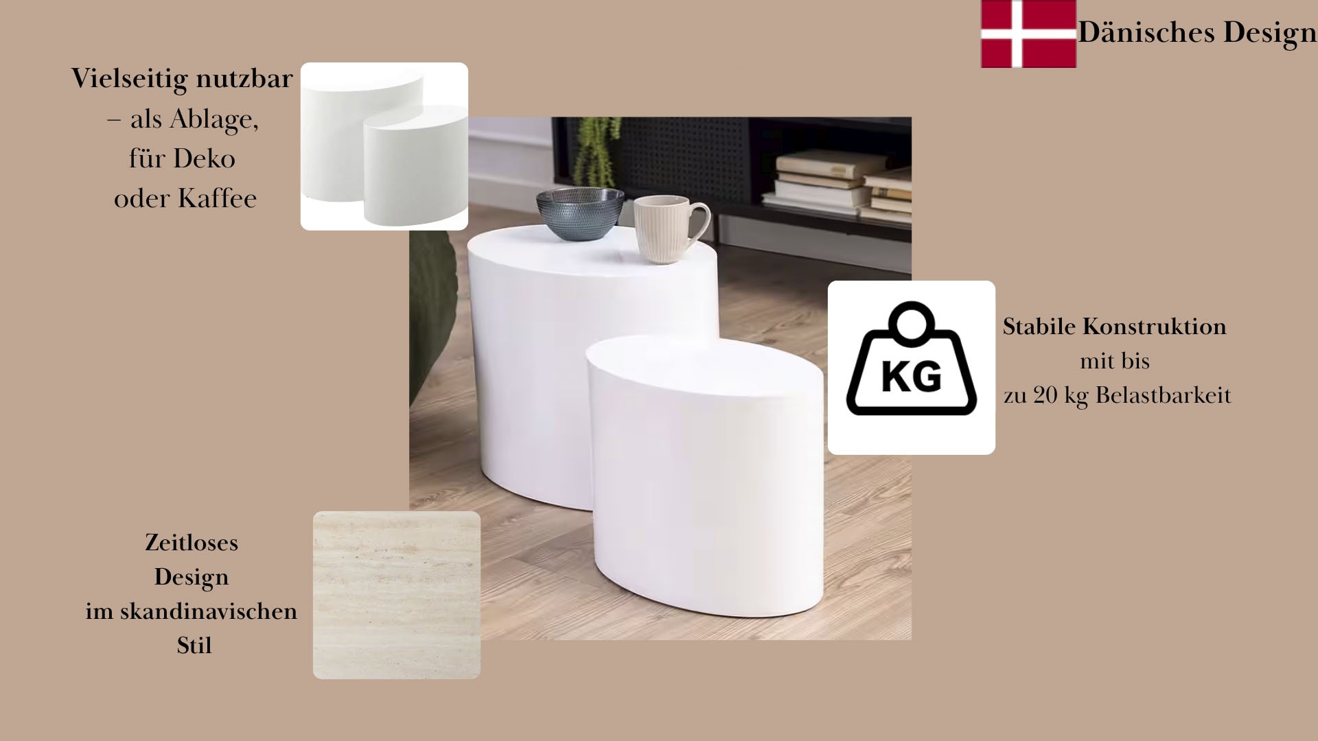 ACTONA GROUP Couchtisch "Mice Anstelltisch, Sofatisch, TOPSELLER" Couchtisc günstig online kaufen