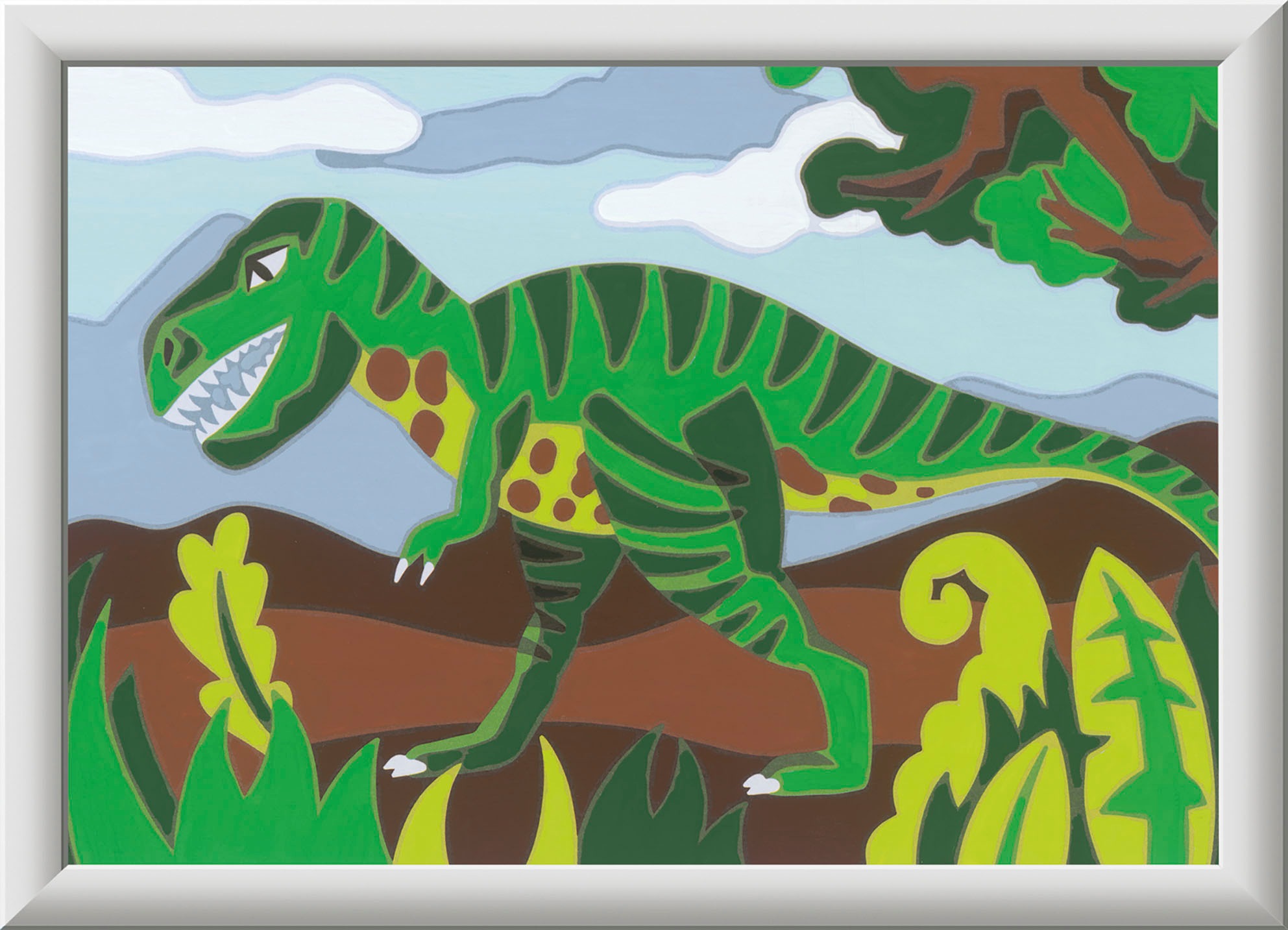 Ravensburger Malen nach Zahlen »Hungriger Dinosaurier«, Made in Europe