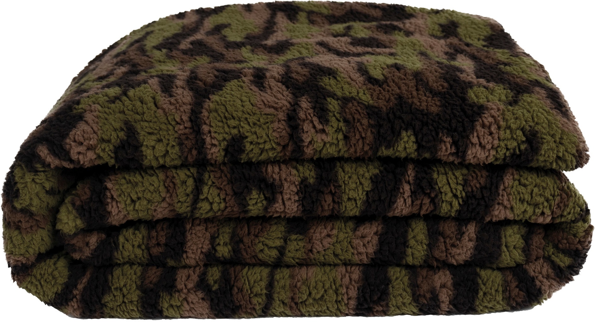 ZOEPPRITZ1828 Wohndecke "Reborn Camouflage" luxeriöse Kunstfelldecke in Camouflage Optik