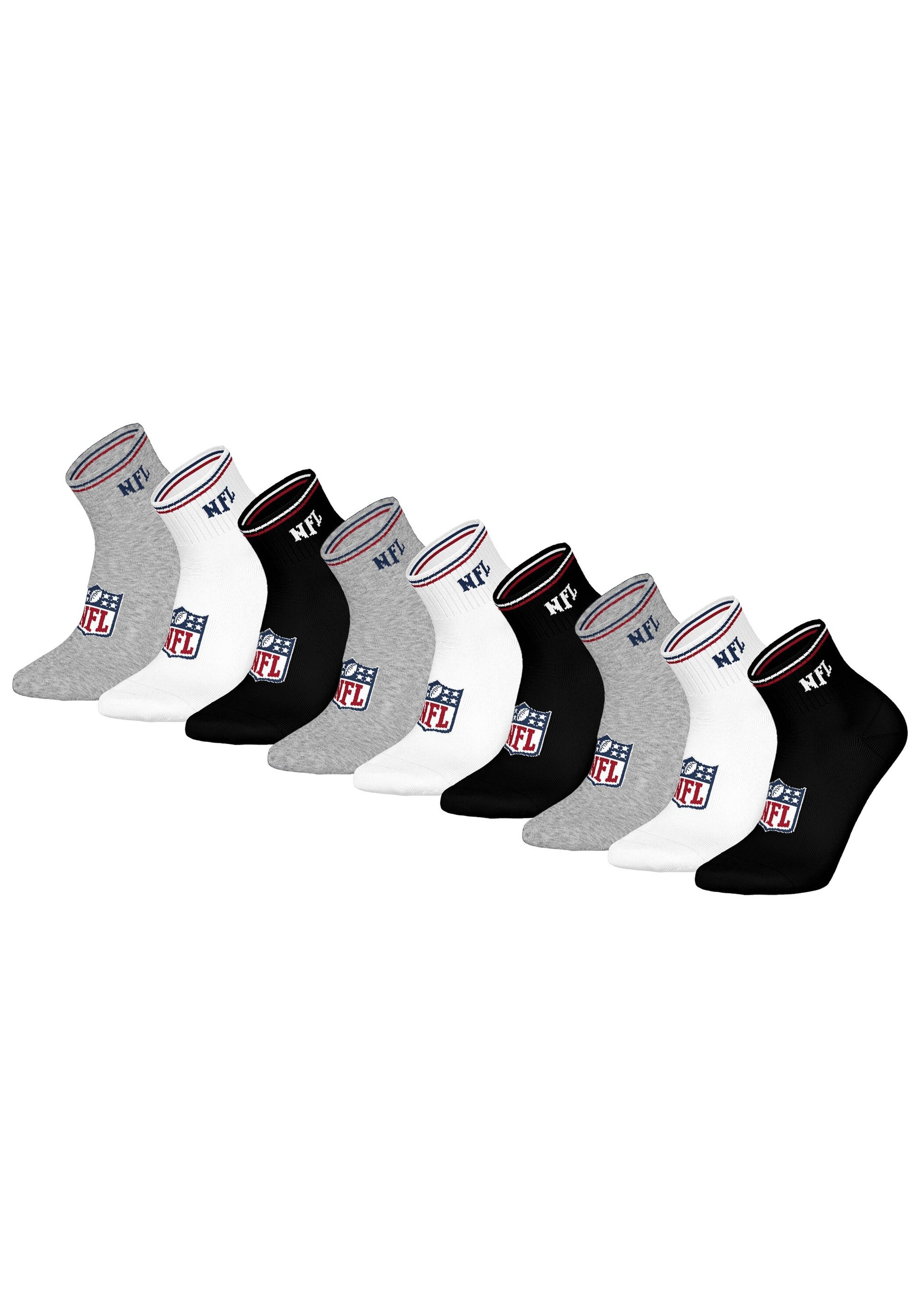 NFL Kurzsocken "Socken NFL SHIELD 9Pack Quarter Socks 9er Pack" günstig online kaufen