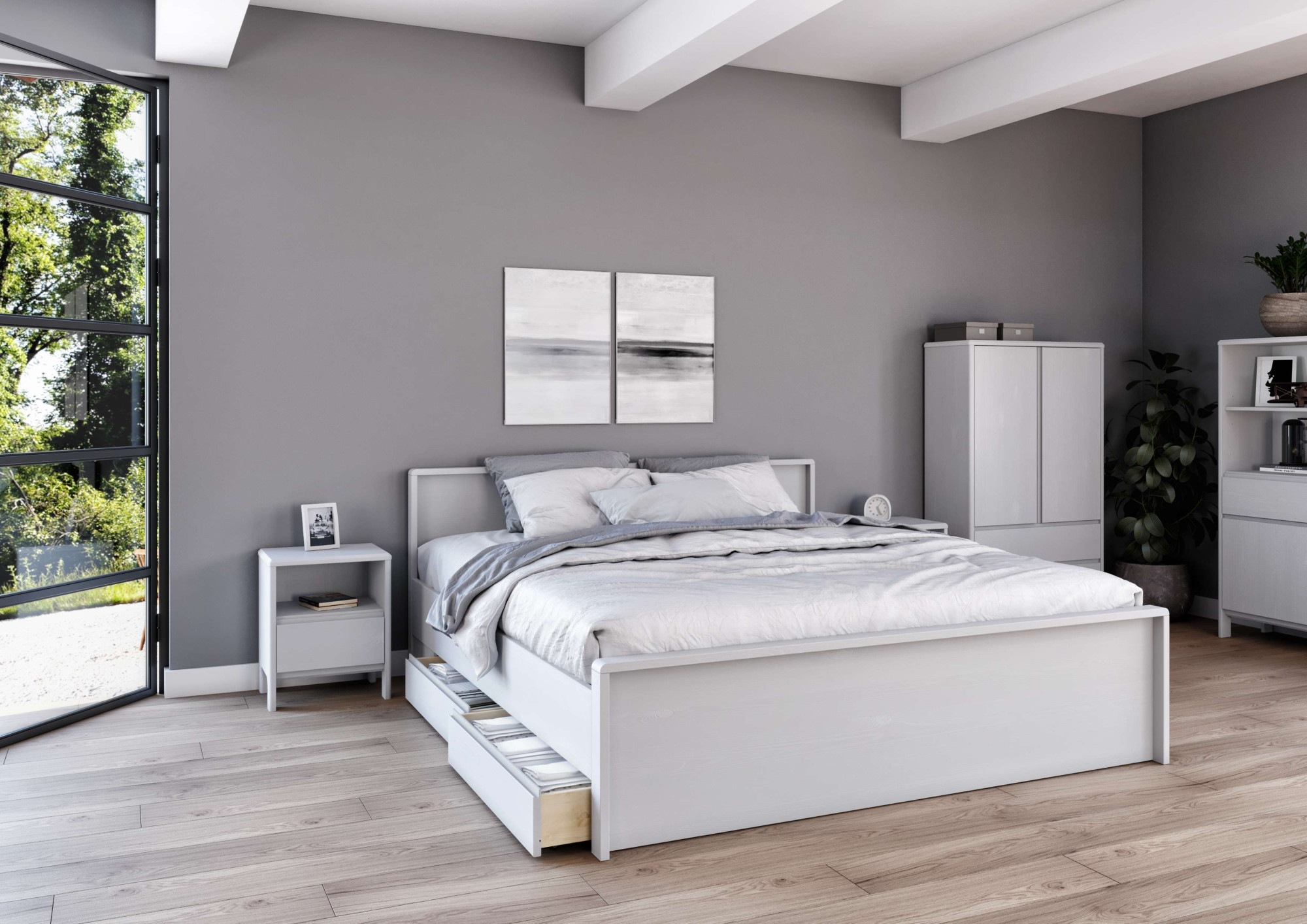 Home affaire Wäscheschrank "Luven", (B/H/T ca. 98/137/34), aus massiver Kie günstig online kaufen