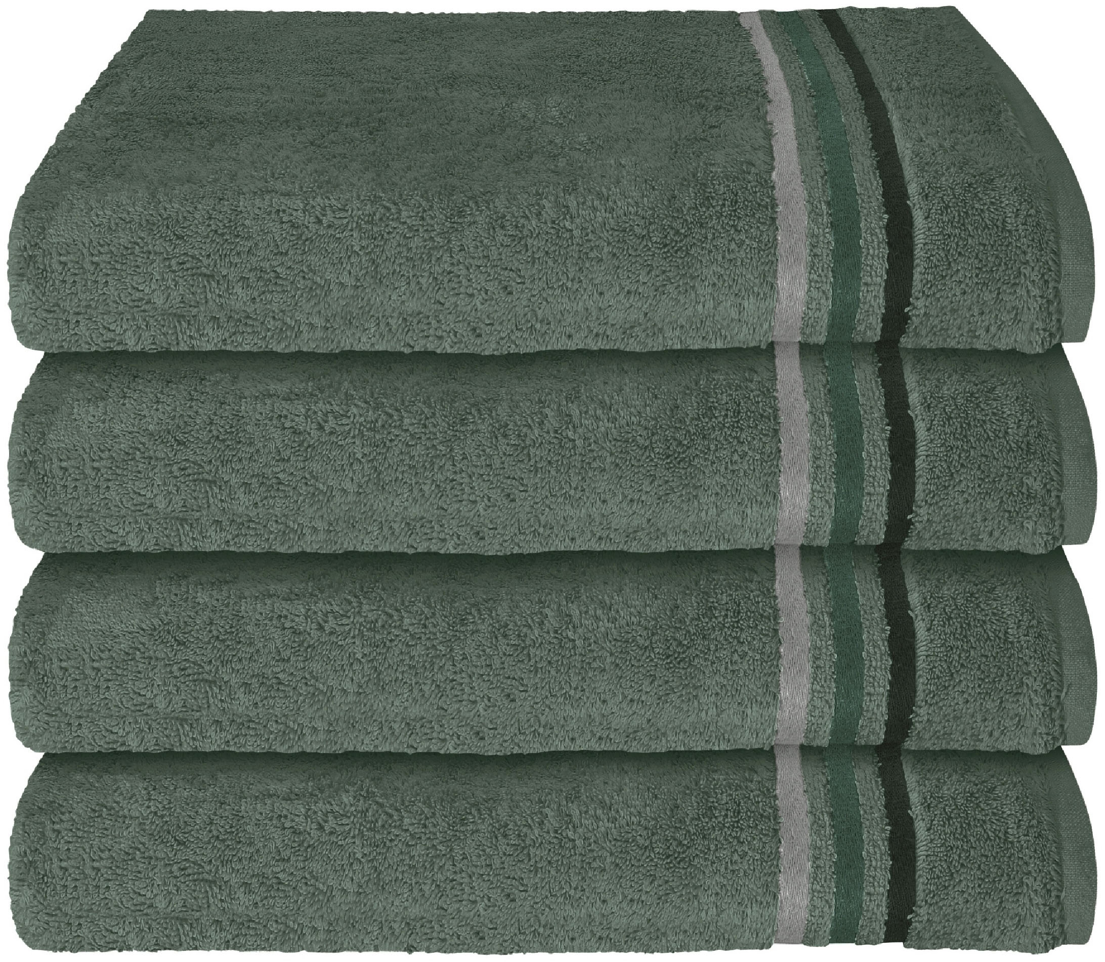 Schiesser Handtücher "Skyline Color aus 100 % Baumwolle mit eleganter Streifenbordüre" MADE IN GREEN by OEKO-TEX