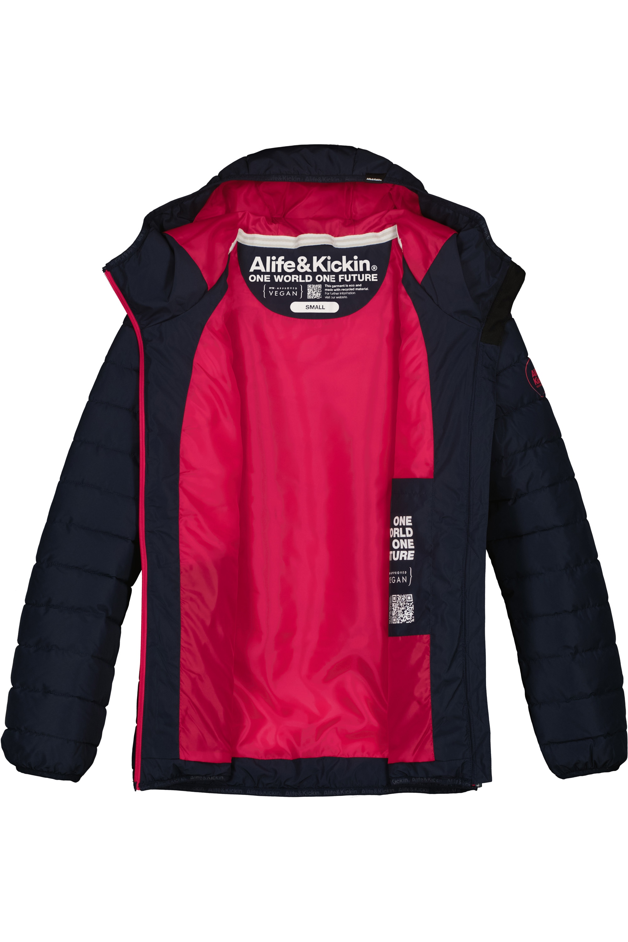 Alife & Kickin Winterjacke »Damen RabeaAK A«, Moderne Steppjacke mit gefütterter Kapuze in schmaler Passform