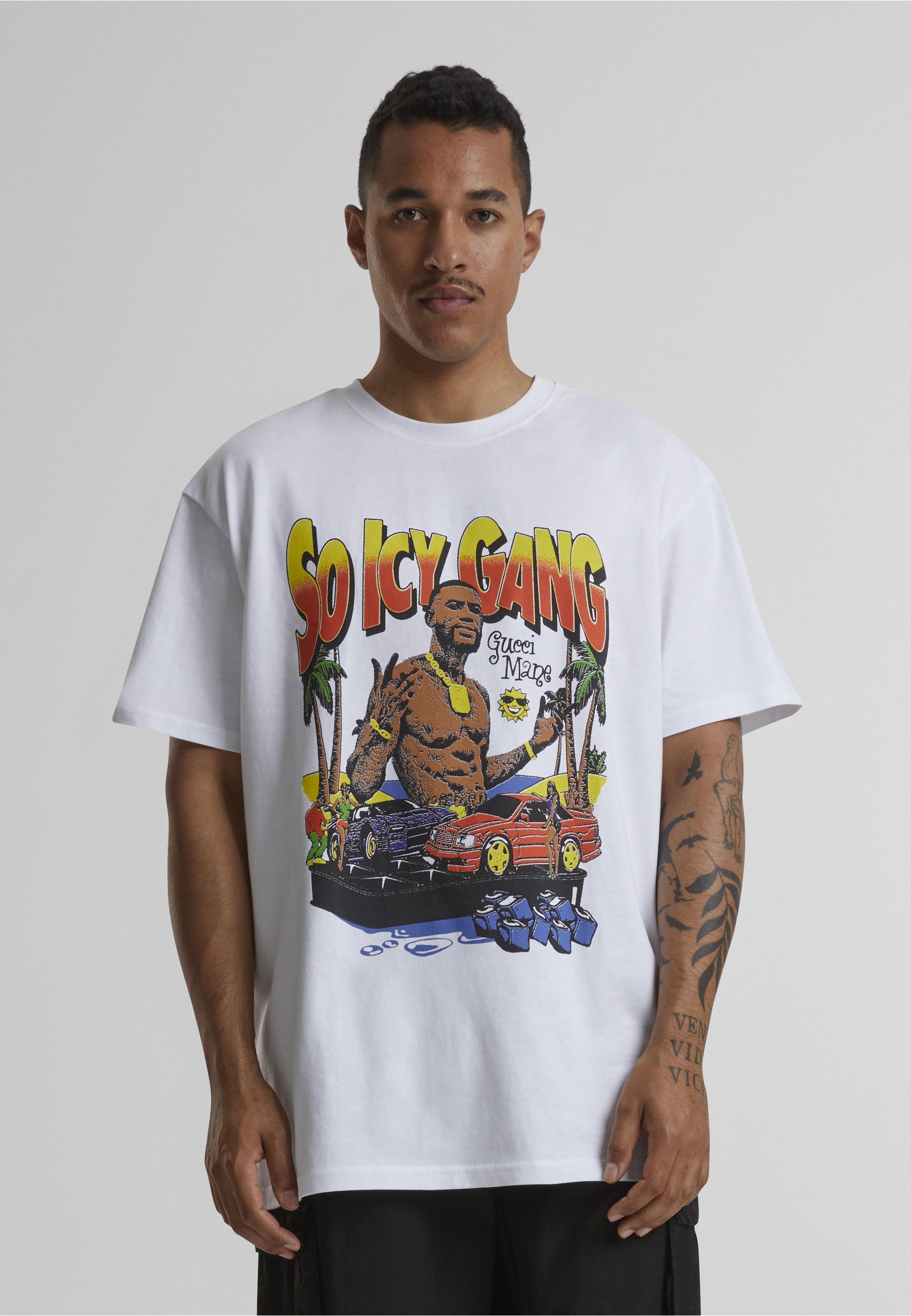 Thumbnail - Merchcode T-Shirt "Merchcode Gucci Mane So Icy Oversize Tee" 1 Stk.