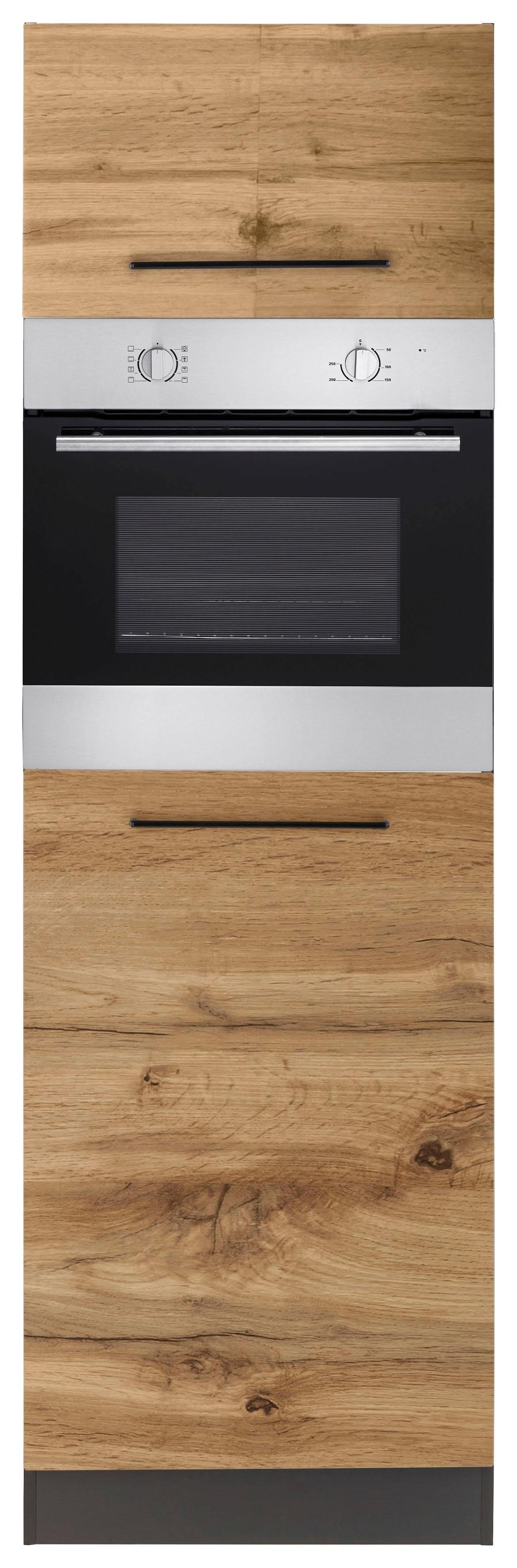 KOCHSTATION Backofen/Kühlumbauschrank »KS-Tulsa«, 60 cm breit, 200 cm hoch, mit Nischenmaß 88 cm
