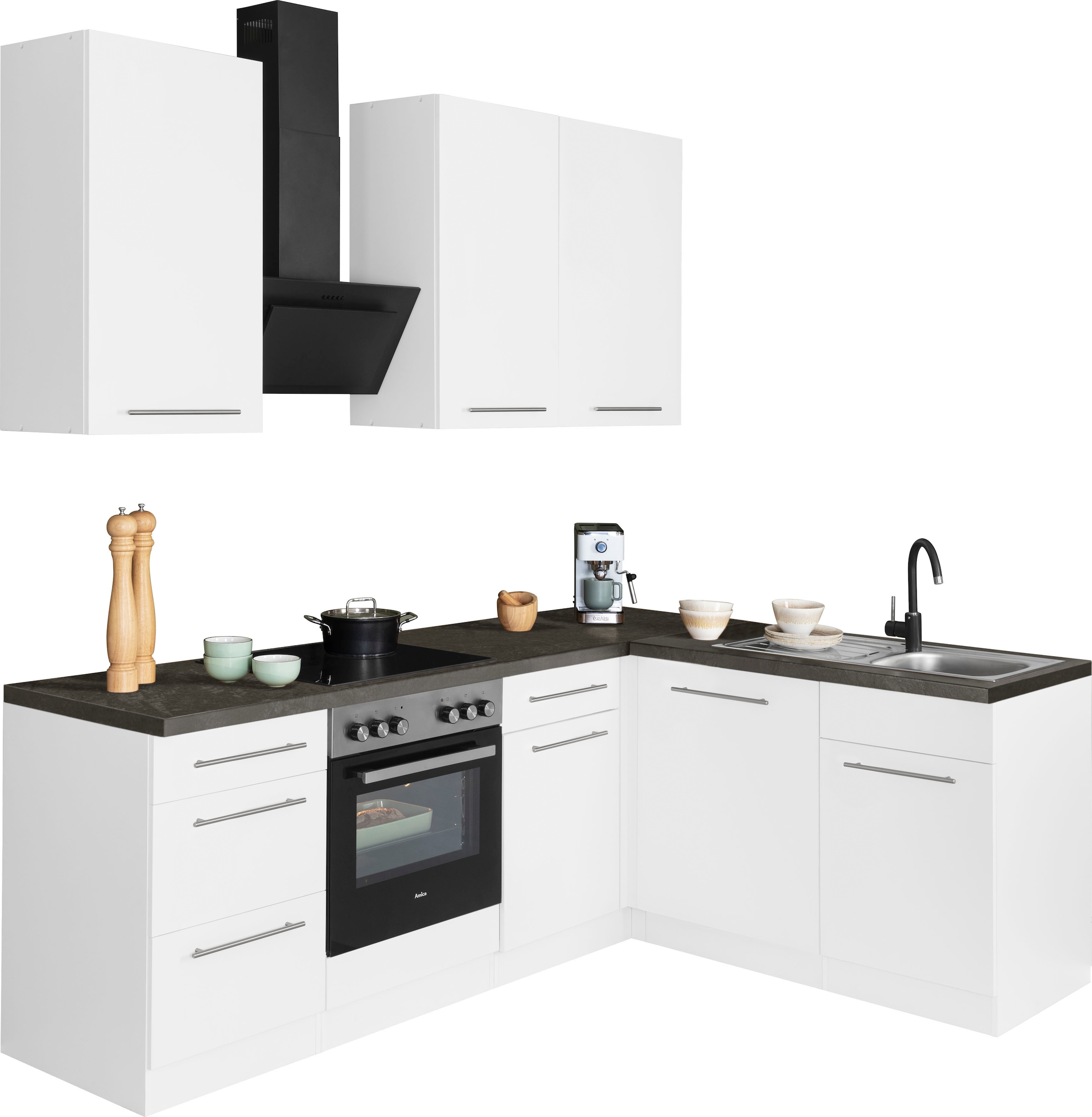 wiho Küchen Winkelküche »Unna«, ohne 220 E-Geräte, BAUR 170 Stellbreite cm bestellen x 