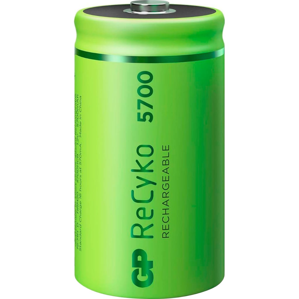 GP Batteries Akku »2er Pack D Mono Akku GP NiMH 5700 mAh ReCyko 1,2V«, D, 5700 mAh