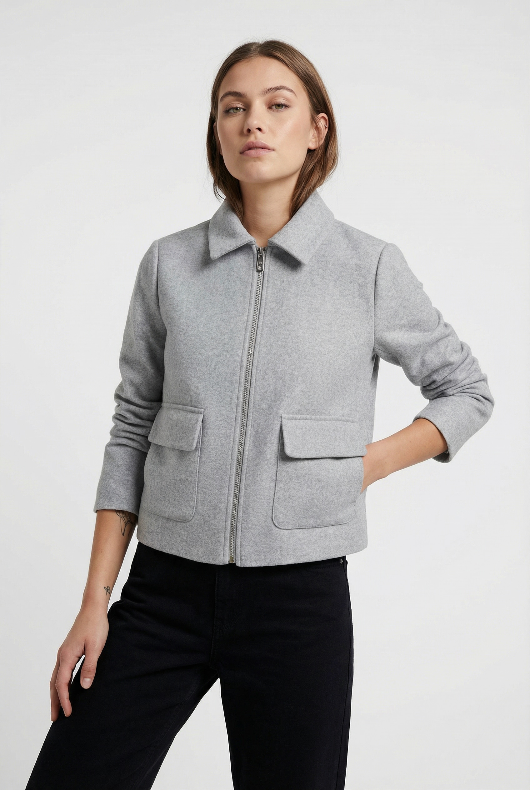 ONLY Kurzjacke "ONLVELA ZIP SHORT JACKET OTW" günstig online kaufen