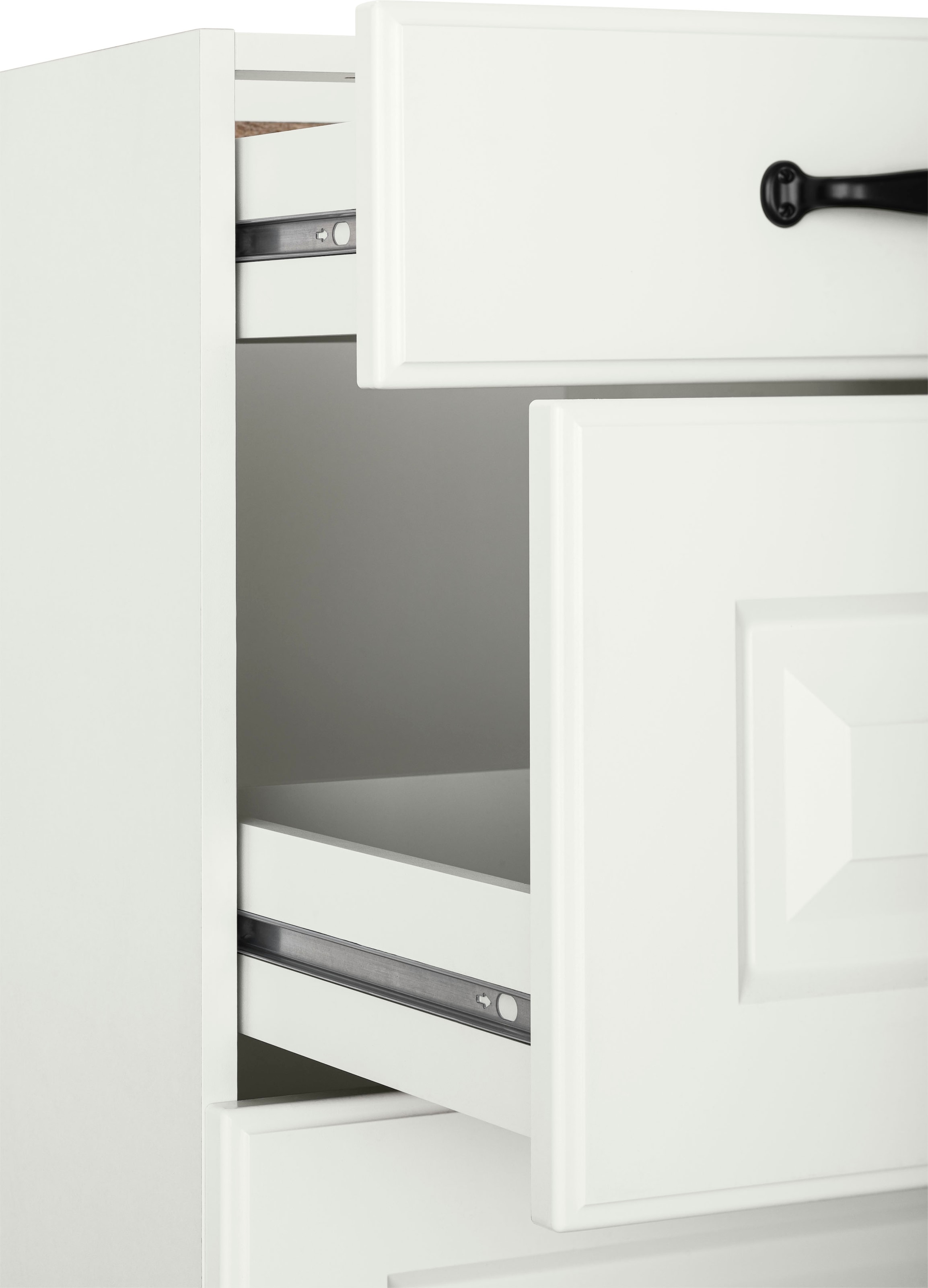 wiho Küchen Auszugsunterschrank »Erla«, 50 cm breit mit Kassettenfront, 2  großen Auszügen, ohne Arbeitsplatte | BAUR