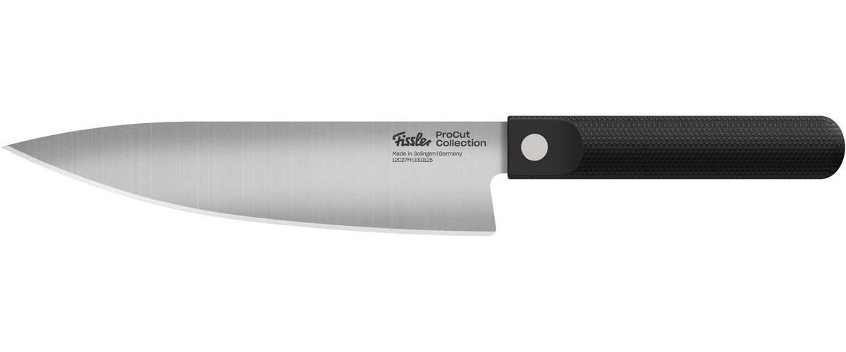 Fissler Messer-Set »ProcCut Collection«, (Set, 3 tlg., 3-teilig-Universalmesser-Santokumesser-Kochmesser), Made in Germany, handgeschliffen, 12C27M Spezialmesserstahl