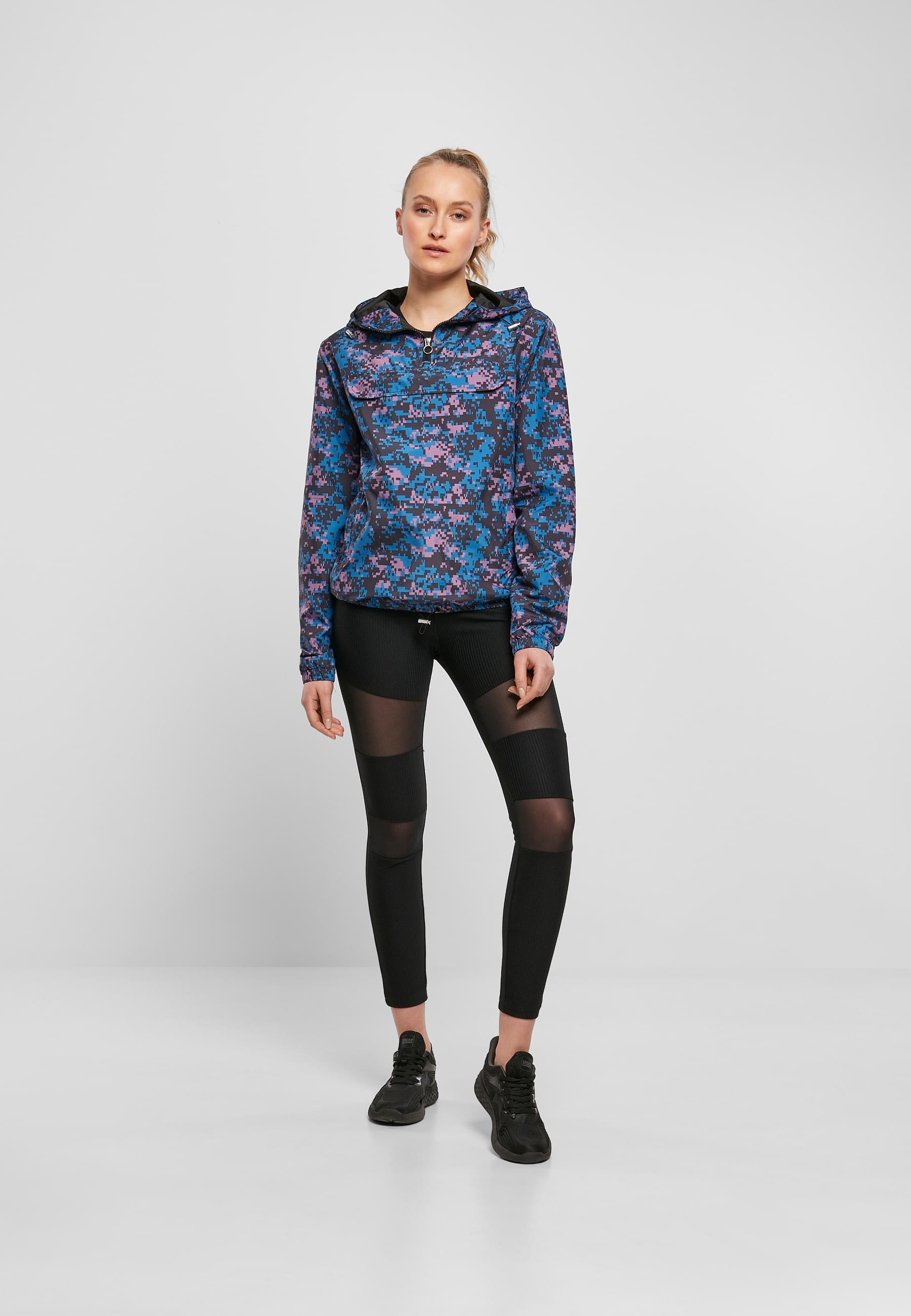 URBAN CLASSICS Windbreaker »Urban Classics Damen Ladies Camo Pull Over Jacket«, (1 St.), mit Kapuze