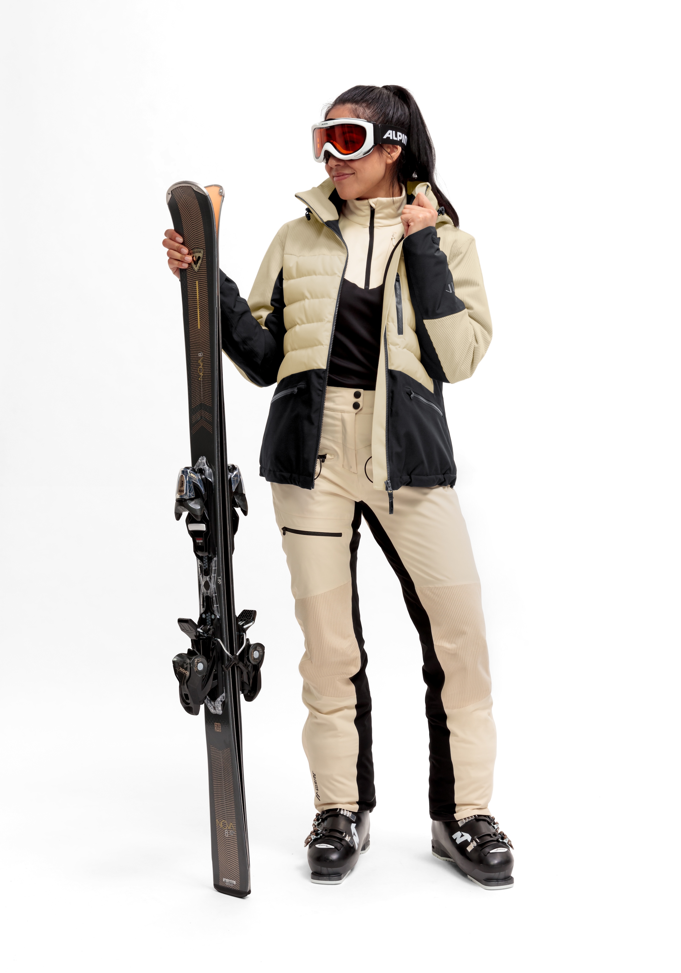 Maier Sports Skijacke »Whiteglam W«, Damen Winterjacke wasserdicht u. atmungsaktiv